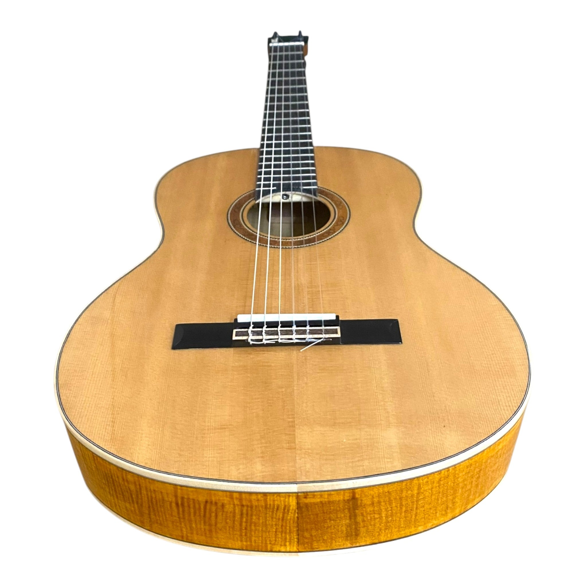 Haze “Authentic Passion and Precision” Solid Spruce & Flamed Maple Flamenco Spanish Classical Guitar - FS1