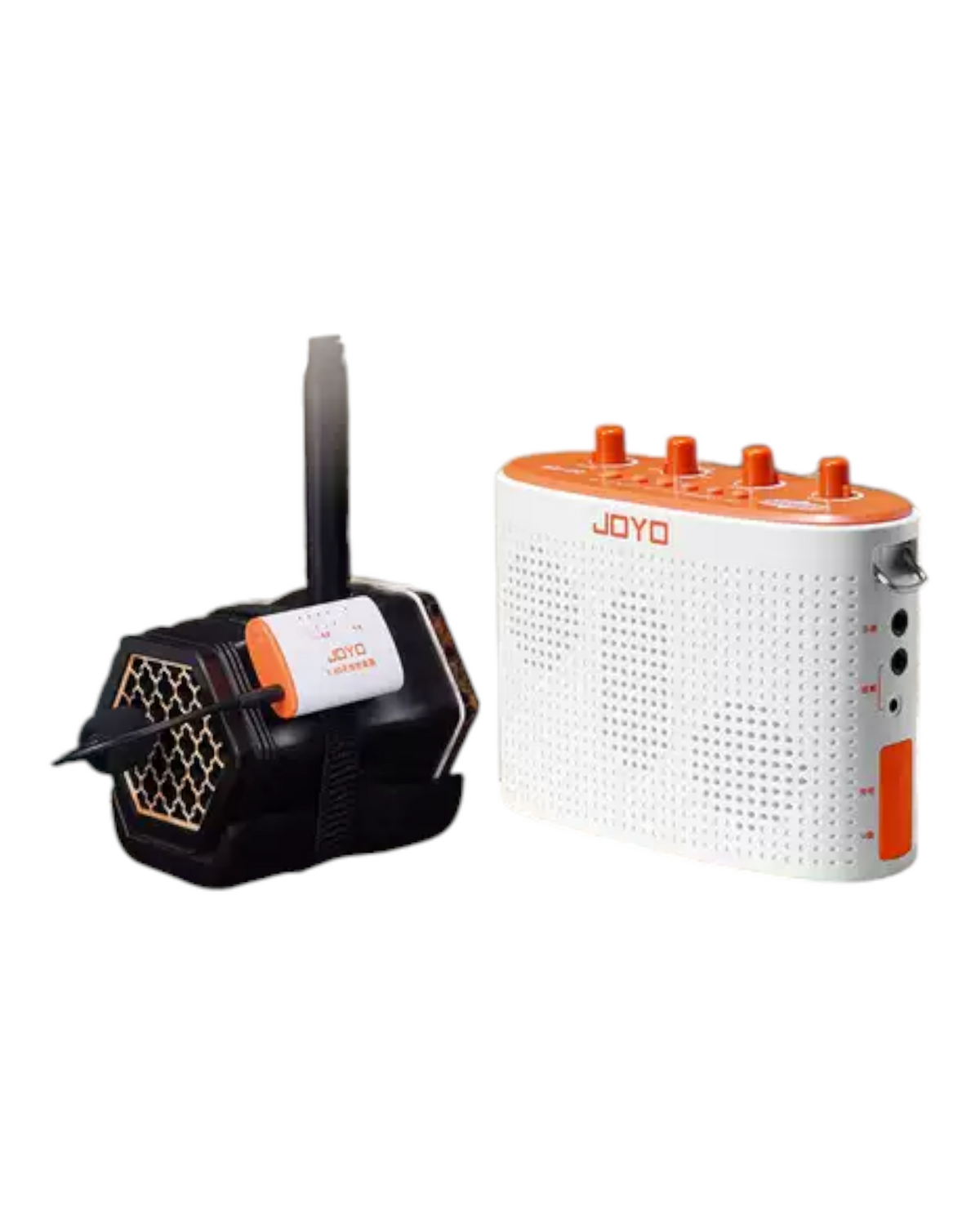 Haze Guitar Australia Joyo EA20 portable 20W amplifier with white casing and wireless microphone for Chinese instruments