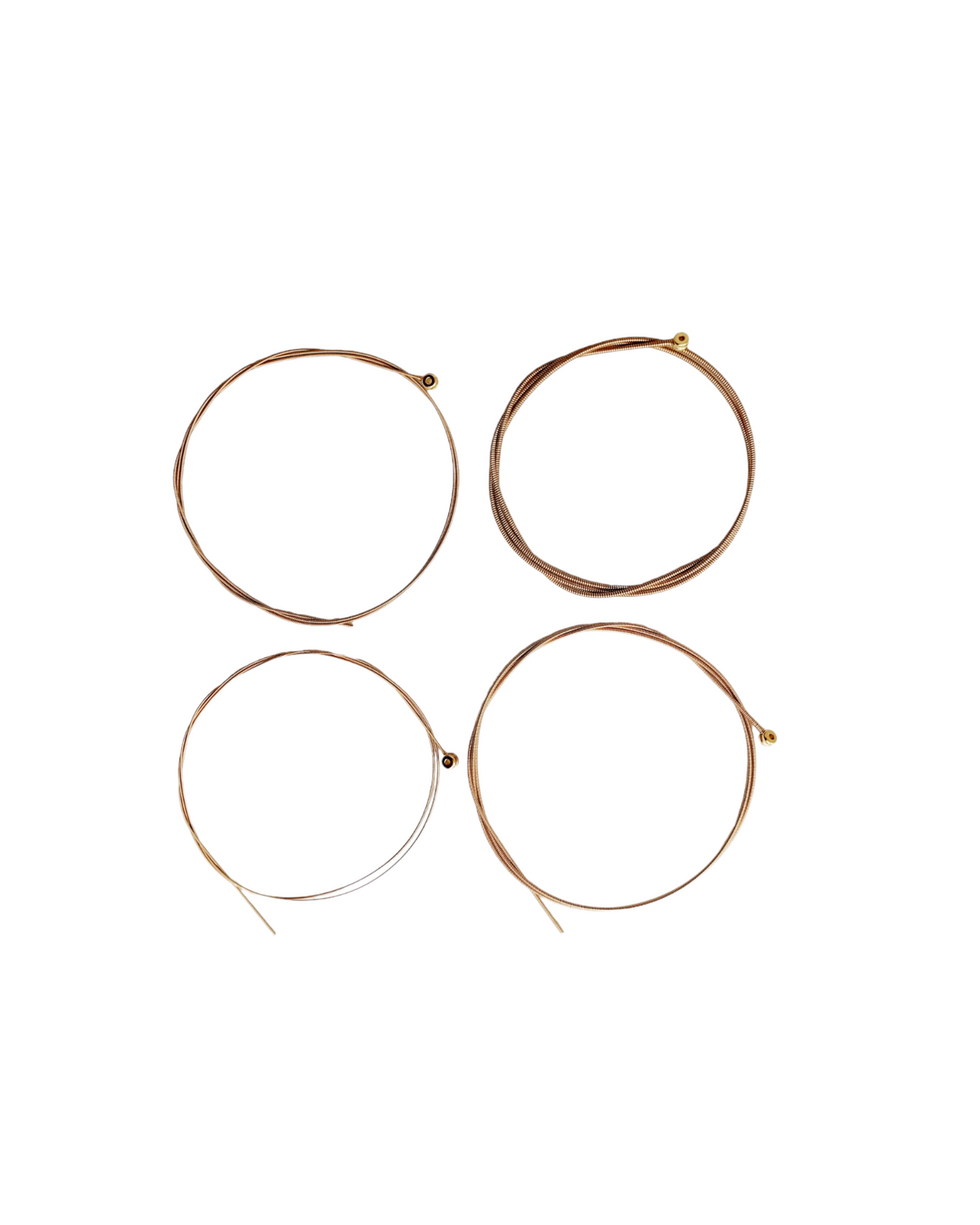 Haze Guitar Australia UB4-WB1 mini acoustic bass string set featuring four phosphor bronze wound strings