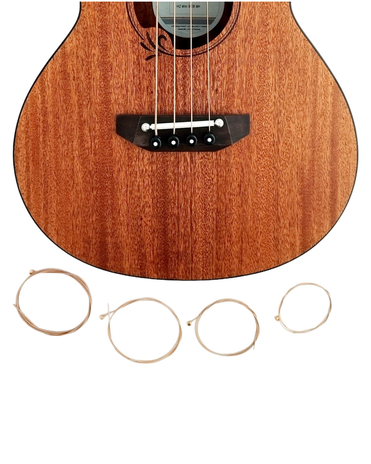 Haze Guitar Australia UB4-WB1 mini acoustic bass strings with phosphor bronze wrap for clear tone and playability
