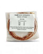 Haze Guitar Australia UB4-WB1 mini acoustic bass strings with phosphor bronze wrap in clear plastic packaging