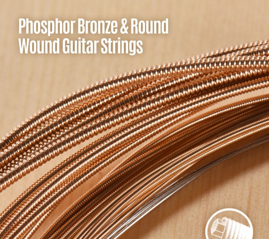 Haze Guitar Australia phosphor bronze acoustic guitar strings with round wound texture and anti-rust coating
