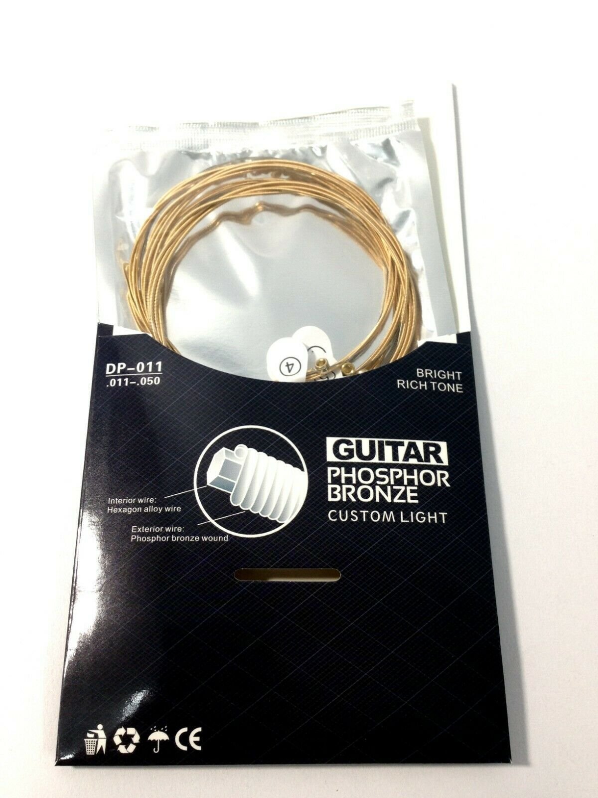 Haze Guitar Australia DP011 custom light phosphor bronze acoustic guitar strings set with anti-rust coating