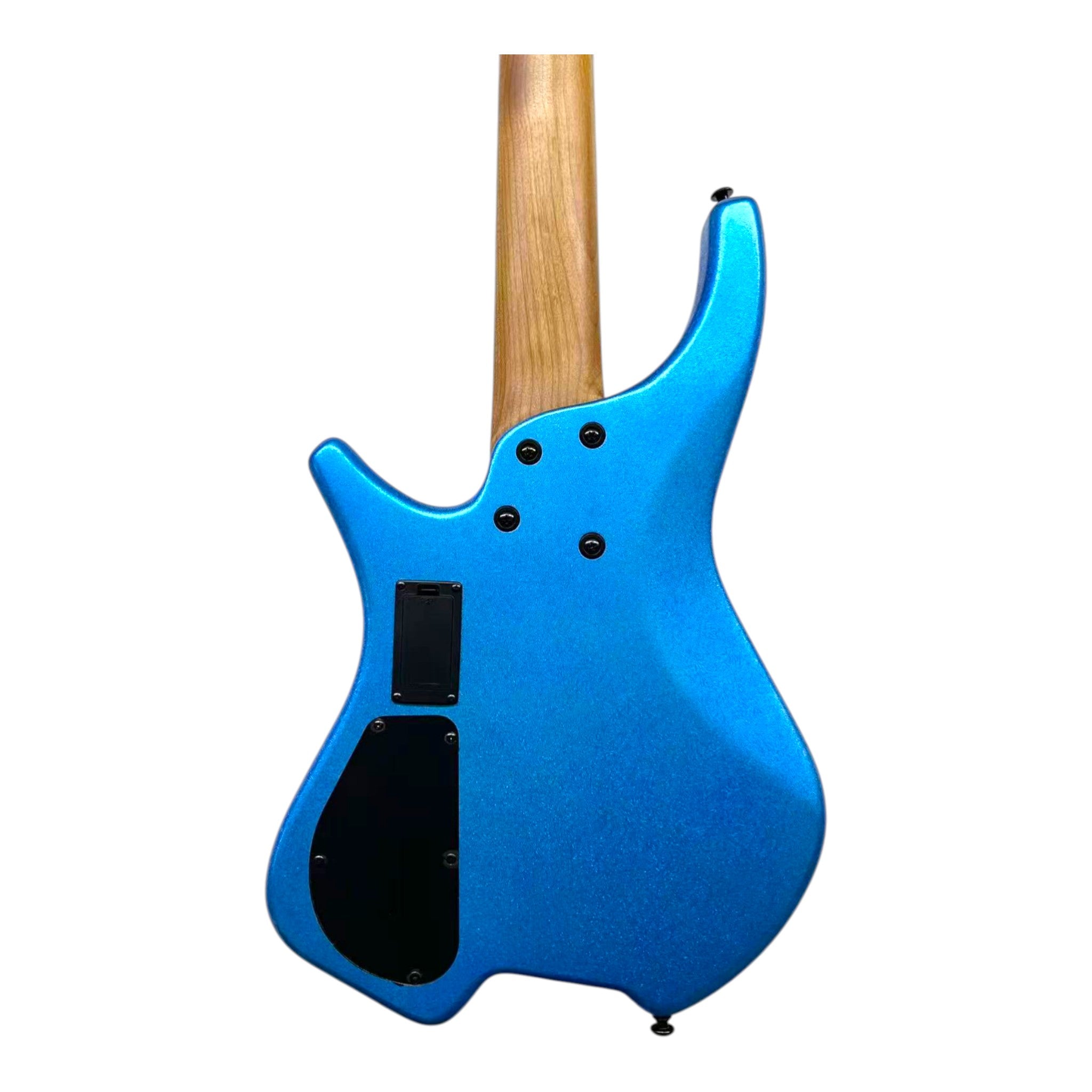 Haze HB5 “Sapphire” Headless 5-String Electric Bass – Active BJ-80 Pickups – Snowflake Blue – HB5SB
