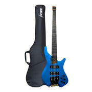 Haze HB5 “Sapphire” Headless 5-String Electric Bass – Active BJ-80 Pickups – Snowflake Blue – HB5SB
