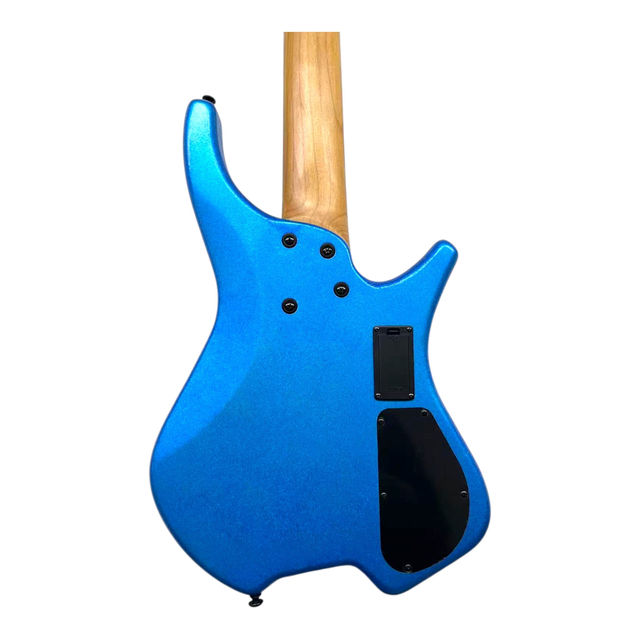 Haze HB5 “Sapphire” Left-Handed Headless 5-String Electric Bass – Active BJ-80 Pickups – Snowflake Blue – HB5SBLH
