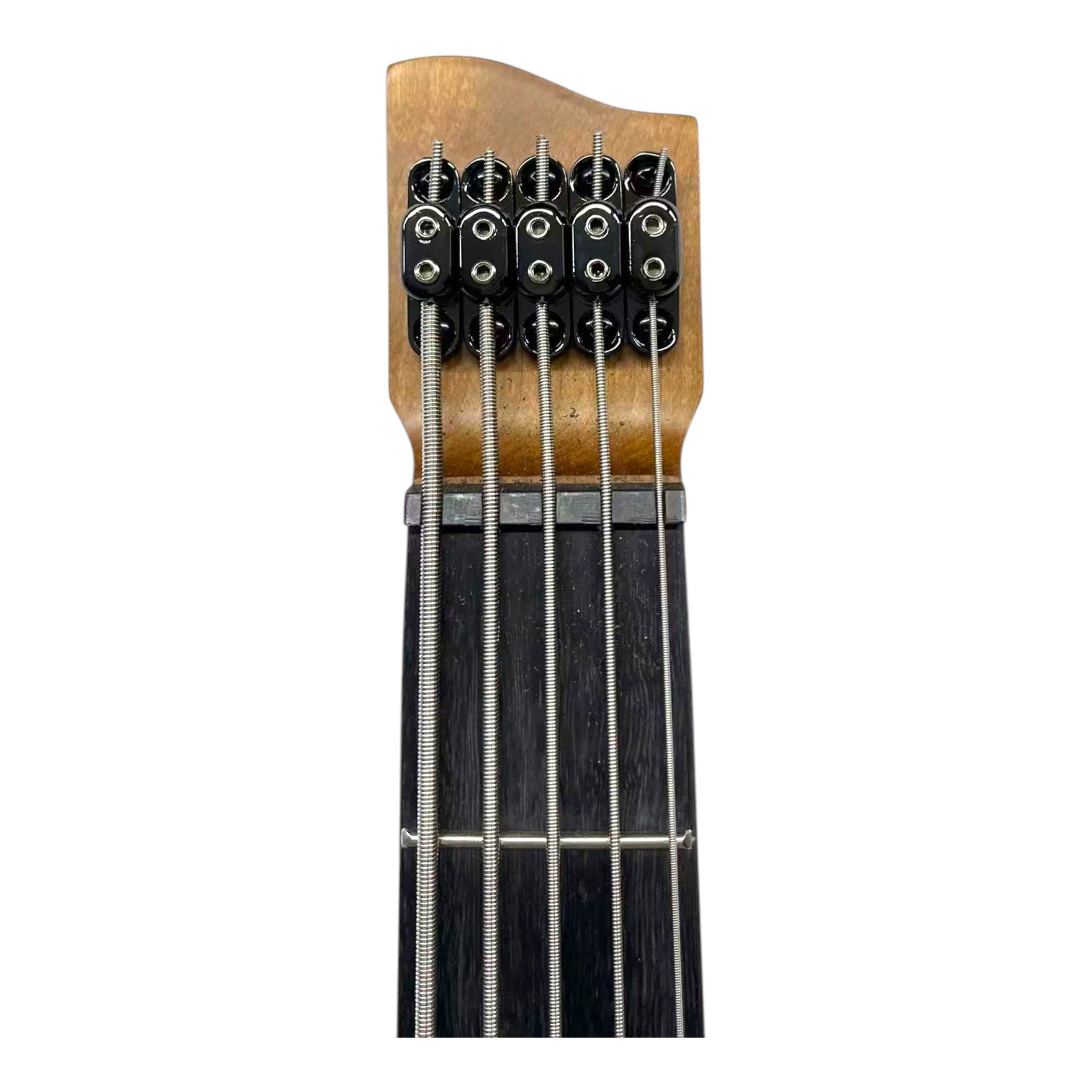 Haze HB5 “Silverstorm” Headless 5-String Electric Bass – Active BJ-80 Pickups – Metallic Silverburst – HB5SI