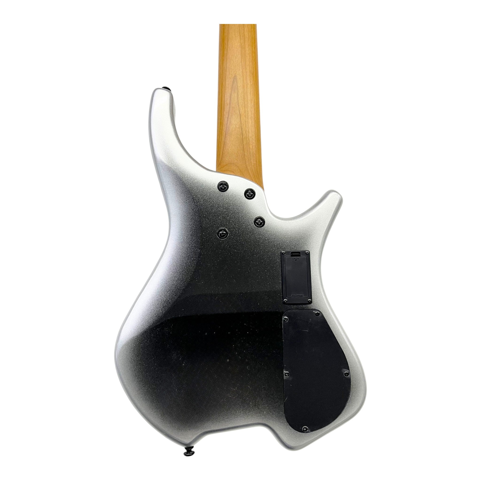 Haze HB5 “Silverstorm” Left-Handed Headless 5-String Electric Bass – Active BJ-80 Pickups – Metallic Silverburst – HB5SILH
