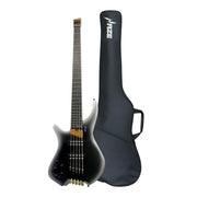 Haze HB5 “Silverstorm” Left-Handed Headless 5-String Electric Bass – Active BJ-80 Pickups – Metallic Silverburst – HB5SILH