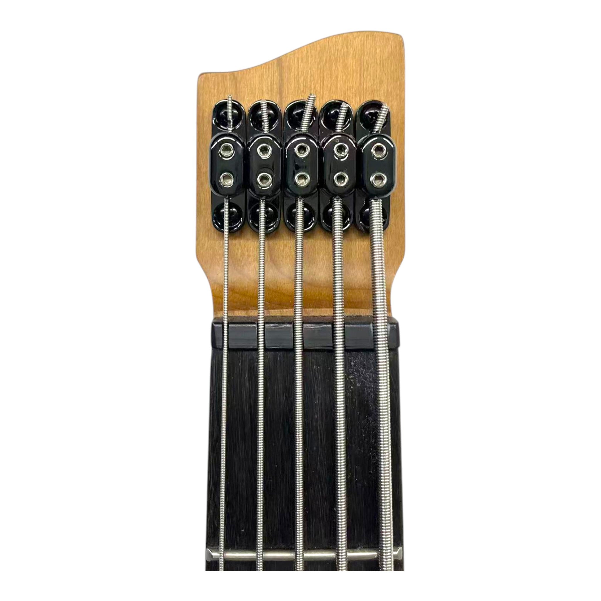 Haze HB5 “Silverstorm” Left-Handed Headless 5-String Electric Bass – Active BJ-80 Pickups – Metallic Silverburst – HB5SILH