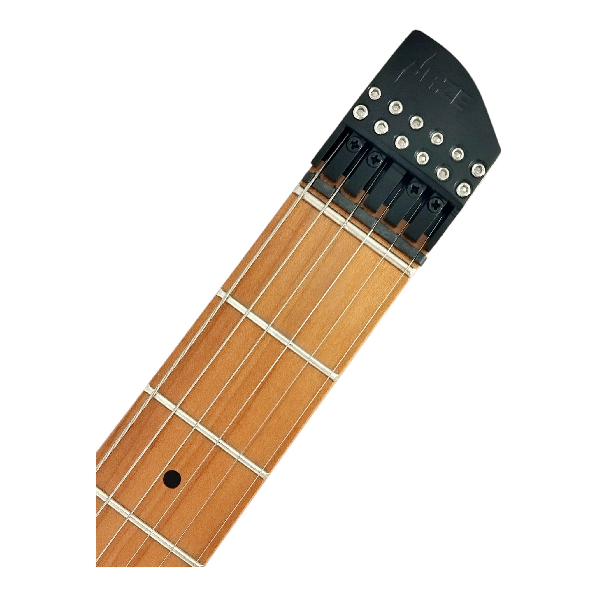 Haze HL1A Deep Green Headless Electric Guitar with Dual Humbuckers