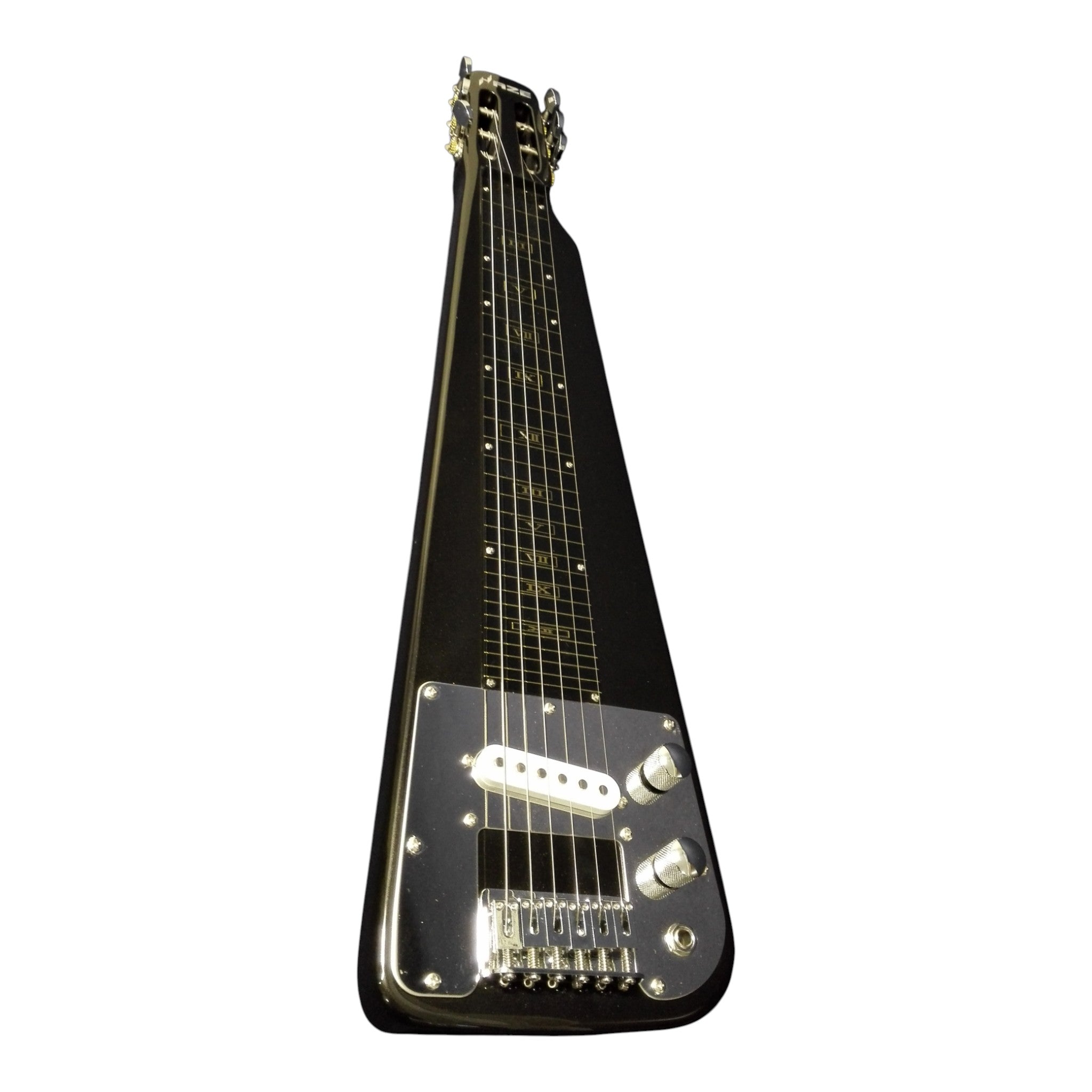 Haze HSLT1930 Metallic Black Lap Steel Electric Guitar + 10W Amp. (Optional)