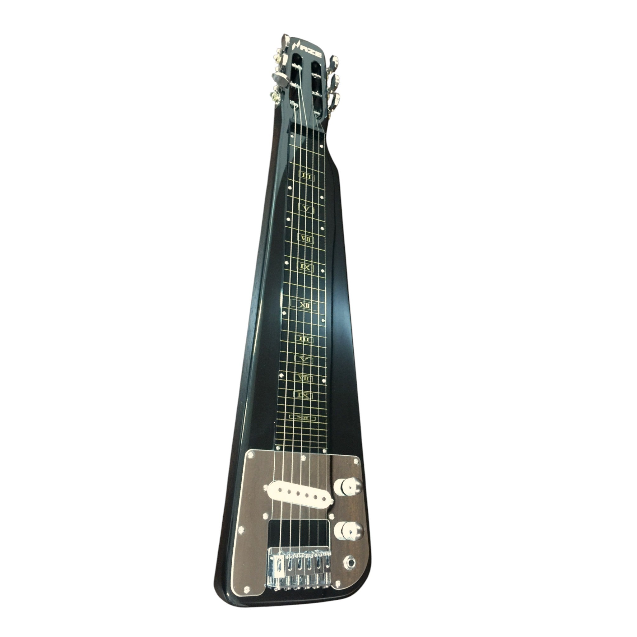 Haze HSLT1930 Metallic Black Lap Steel Electric Guitar + 10W Amp. (Optional)