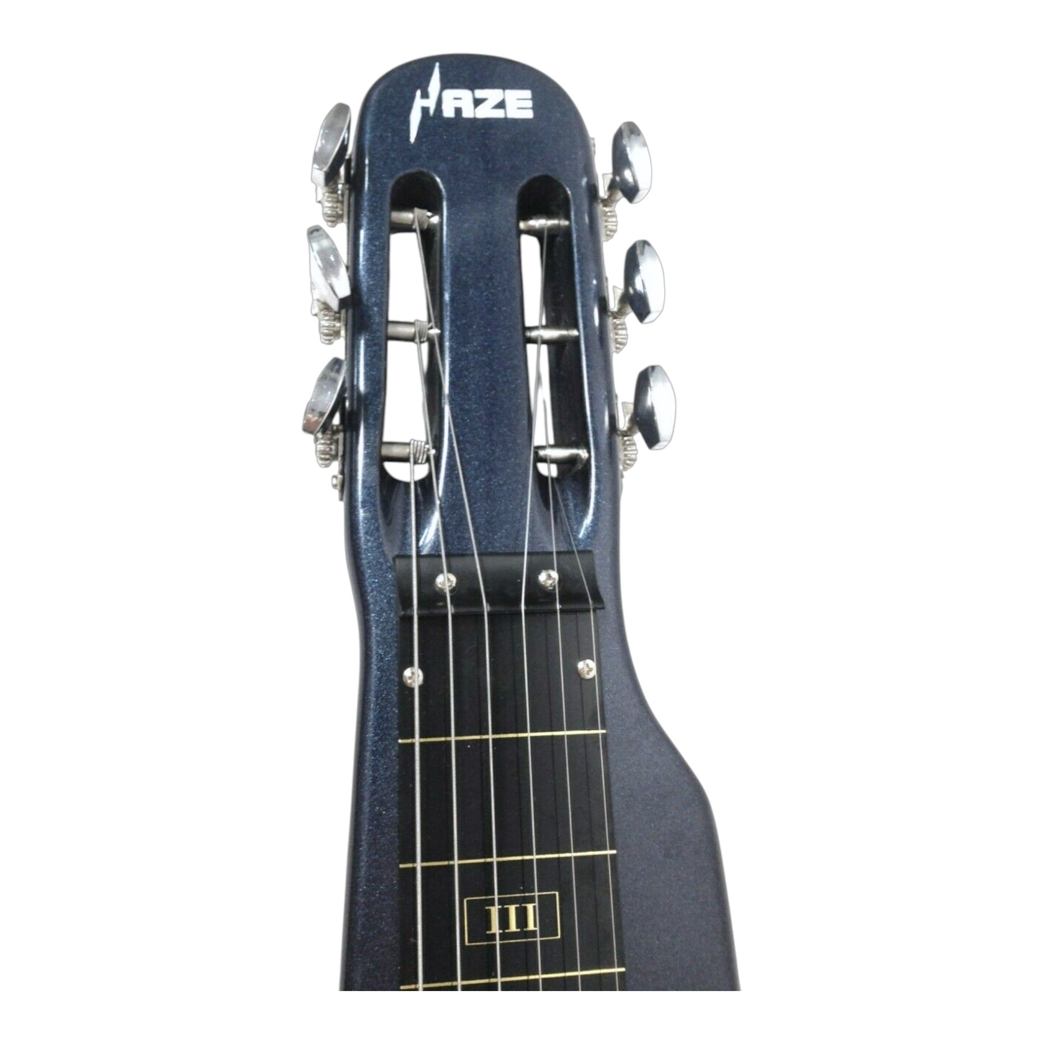 Haze HSLT1930 Metallic Blue Lap Steel Electric Guitar + 10W Amp. (Optional)