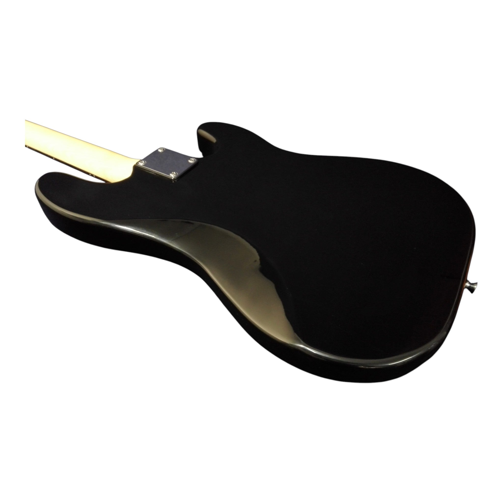 Left-Handed Haze HSPB1901BKBHL 4-String Electric Bass Guitar + Free Bag, Tuner, 3 Picks