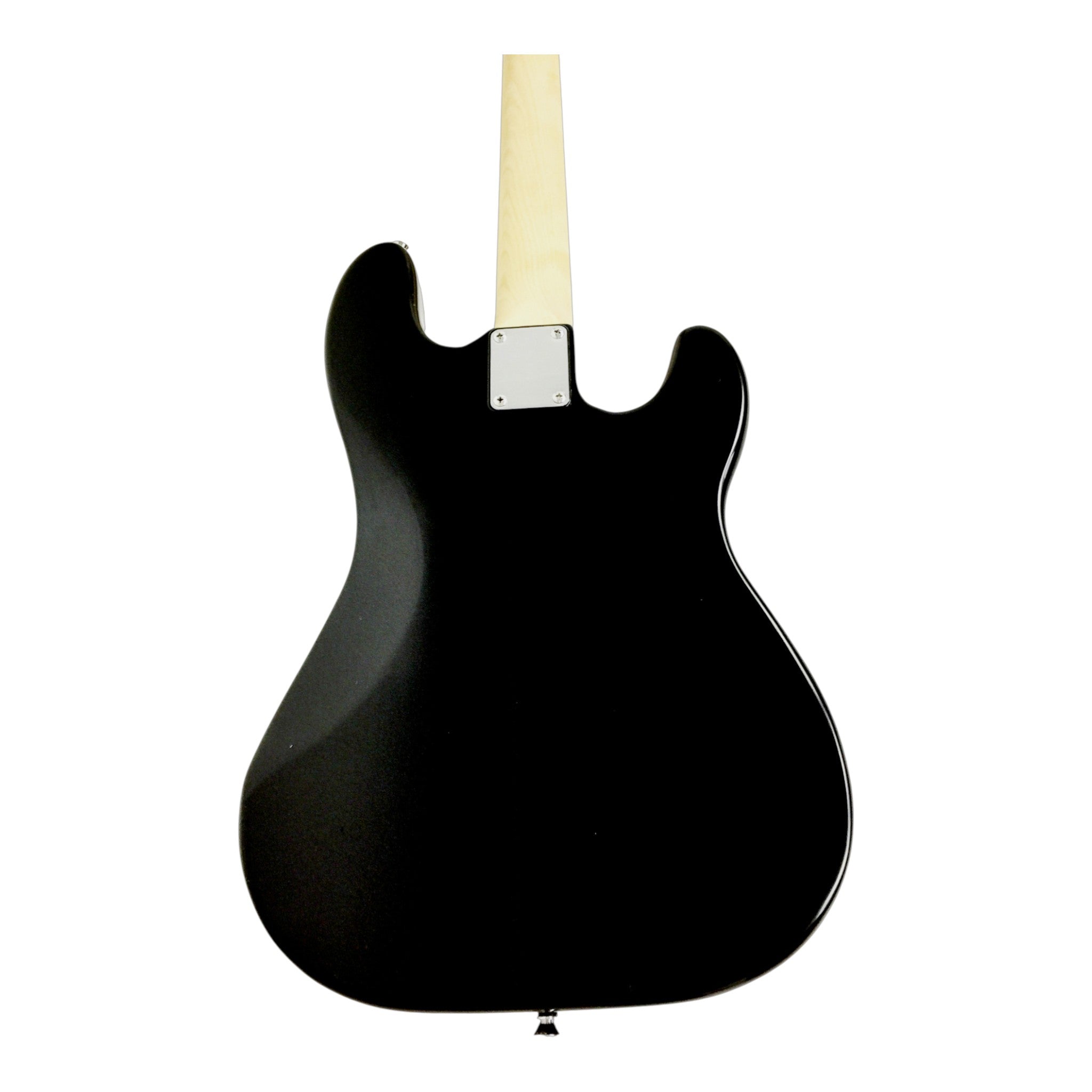 Left-Handed Haze HSPB1901BKBHL 4-String Electric Bass Guitar + Free Bag, Tuner, 3 Picks