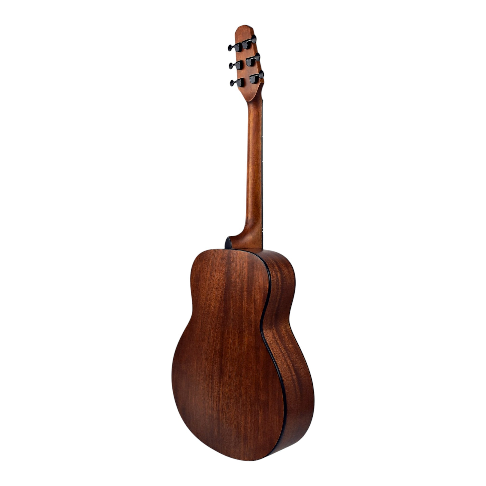 Haze HSTML 34"/36" Traveler Arched-Back Thin-V Neck Acoustic Guitar - Natural