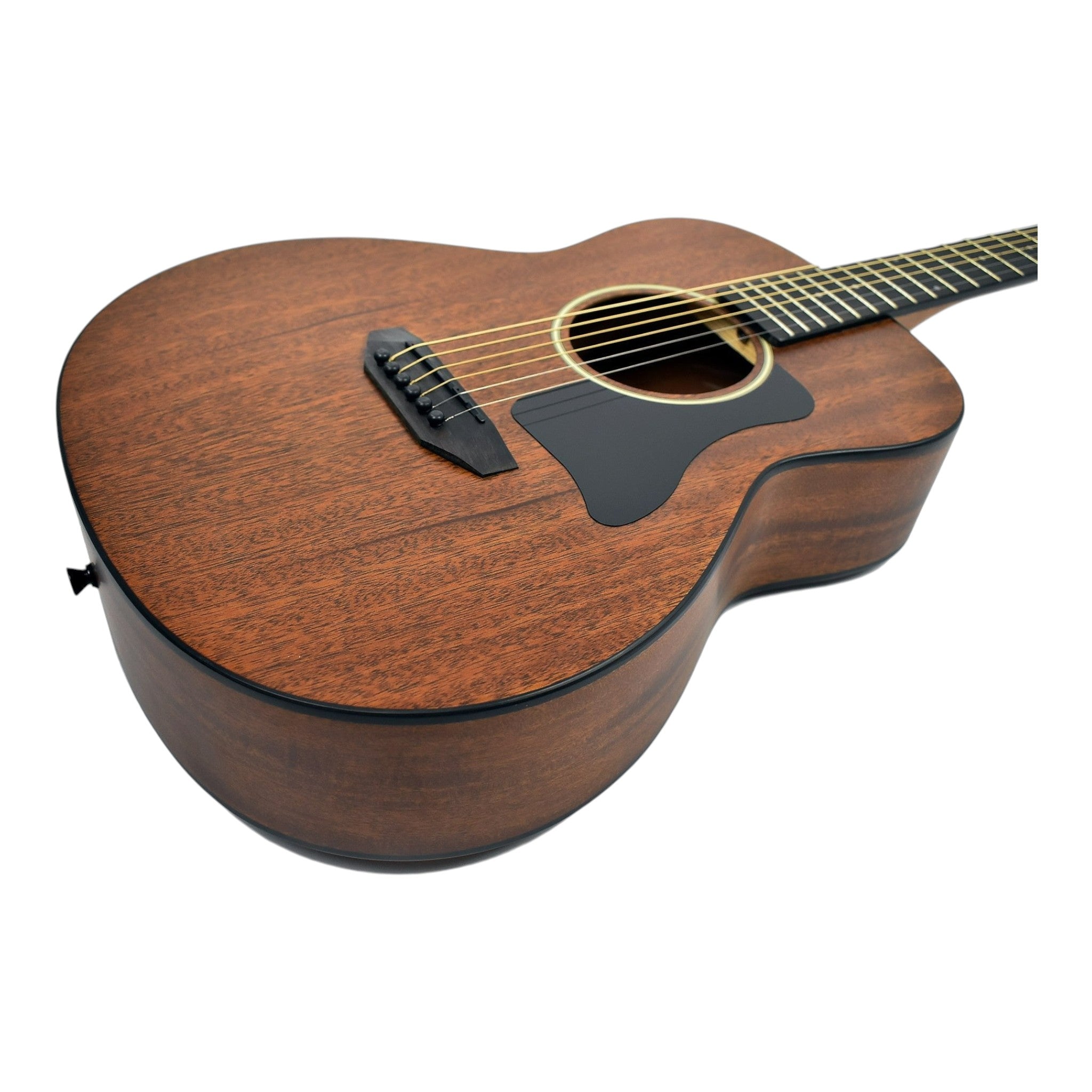 Haze HSTML 34"/36" Traveler Arched-Back Thin-V Neck Acoustic Guitar - Natural