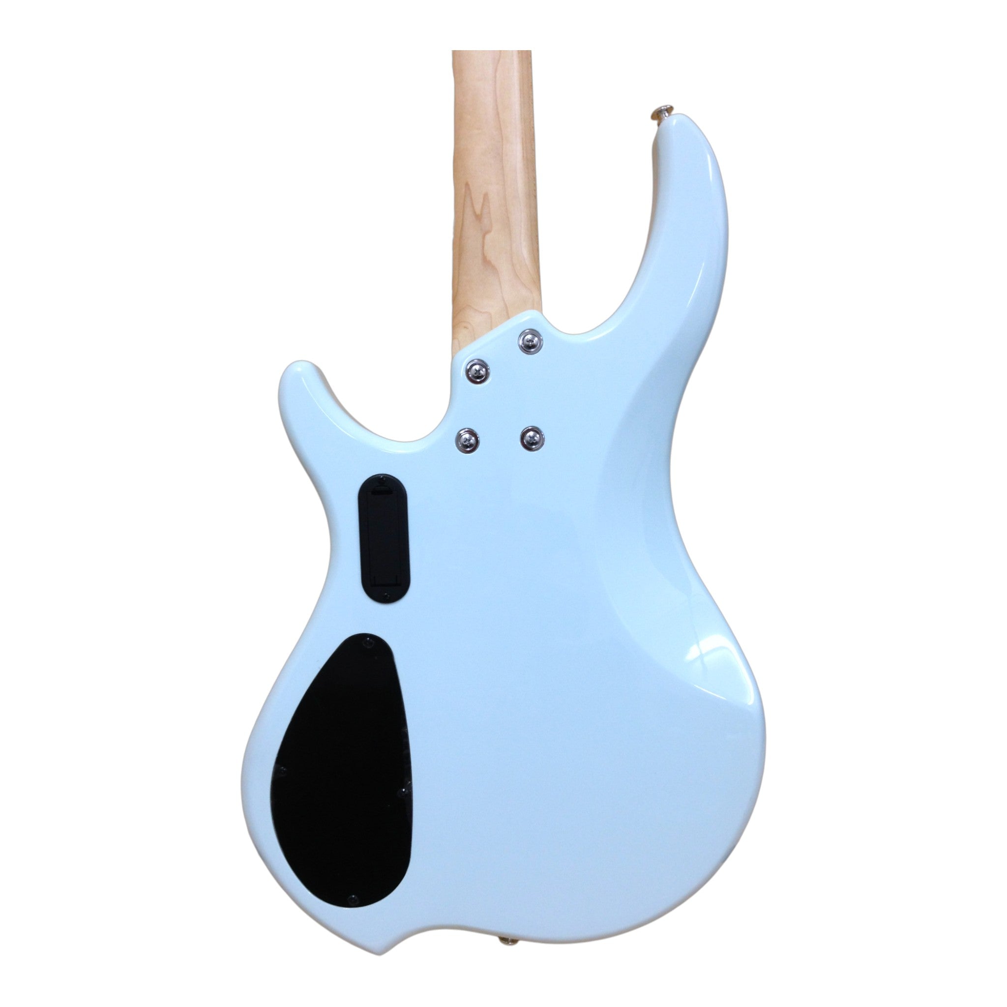 Haze Single-Coil Solid White Poplar Hybrid Electric Bass Guitar - Blue HYBRID4PJ