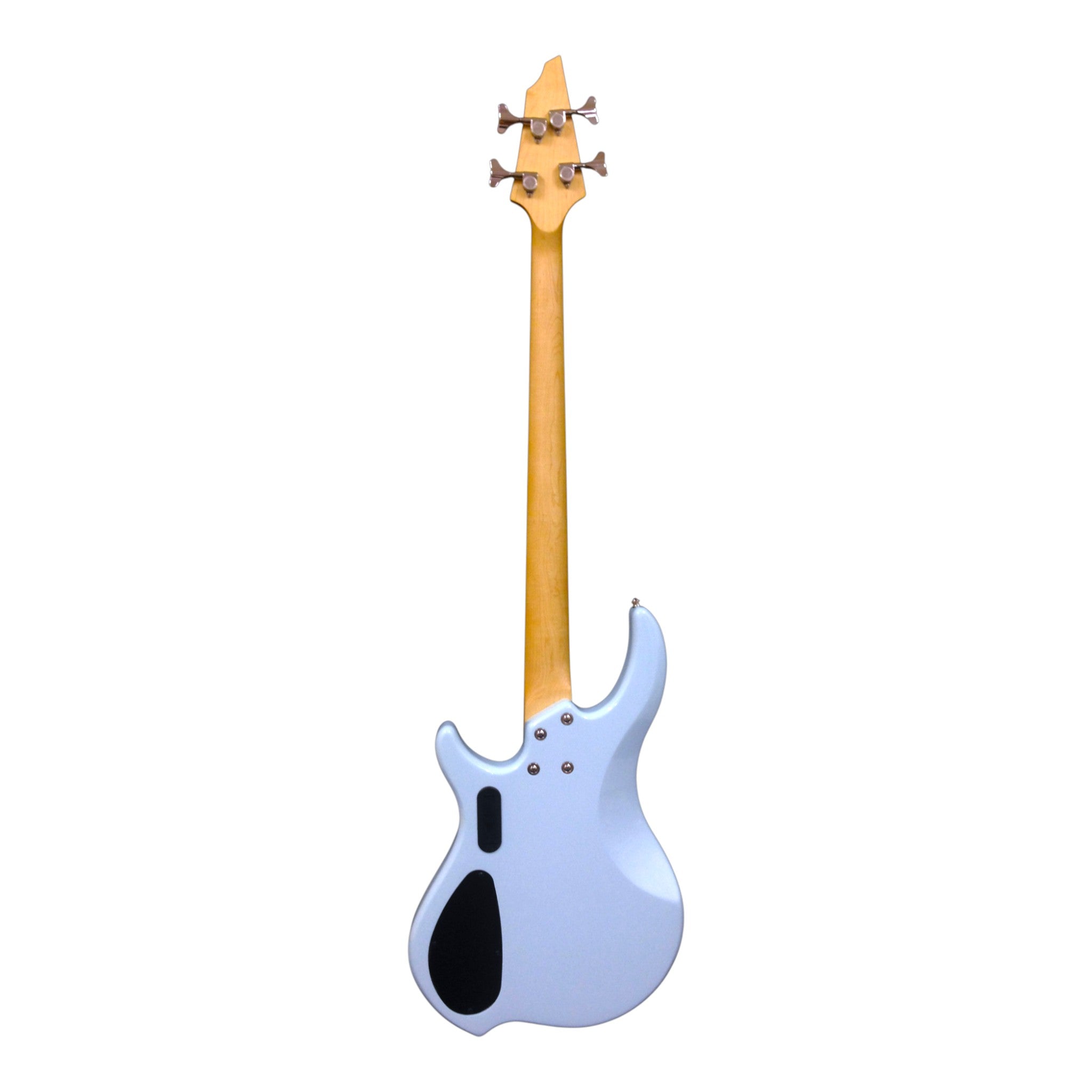 Haze Single-Coil Solid White Poplar Hybrid Electric Bass Guitar - Blue HYBRID4PJ