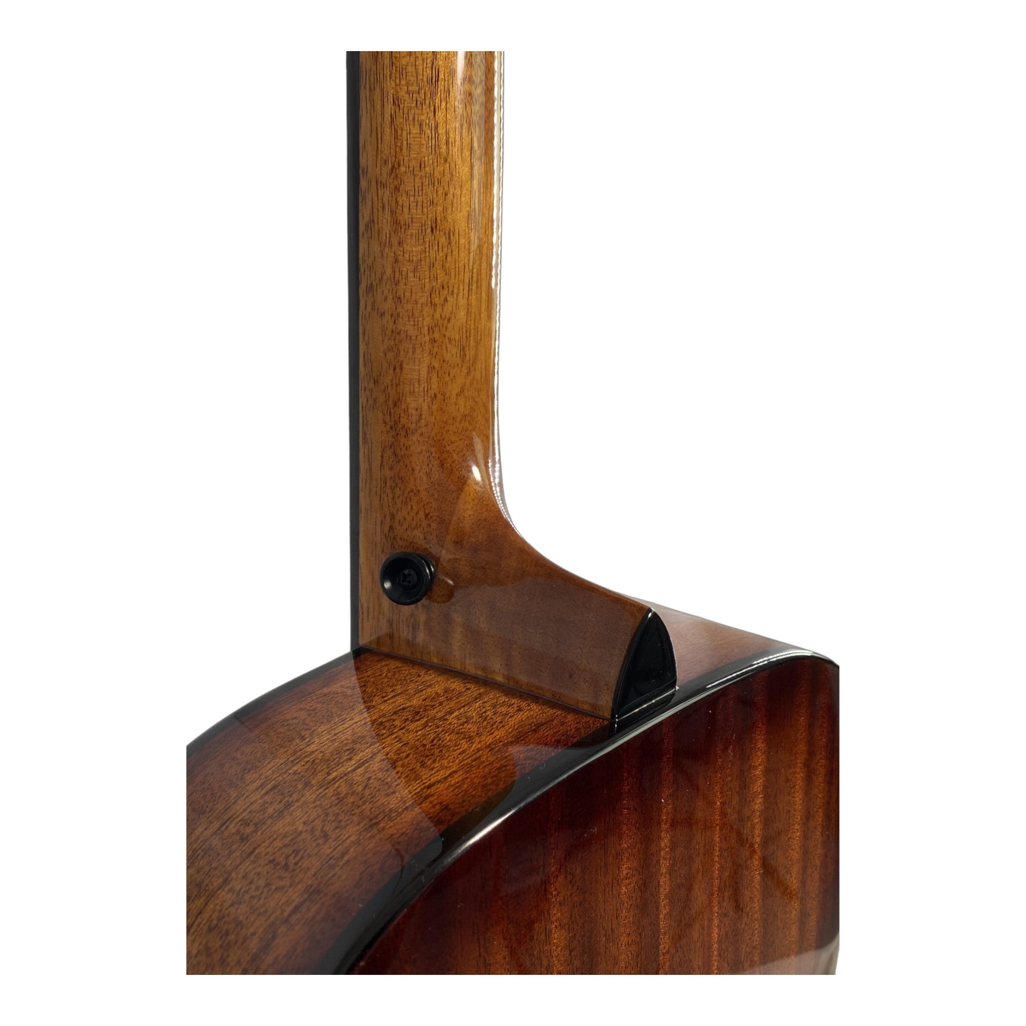 Haze 37" Solid Koa Top Height Adjustable Saddle Acoustic Bass Guitar - Natural HZMINISEBKOA