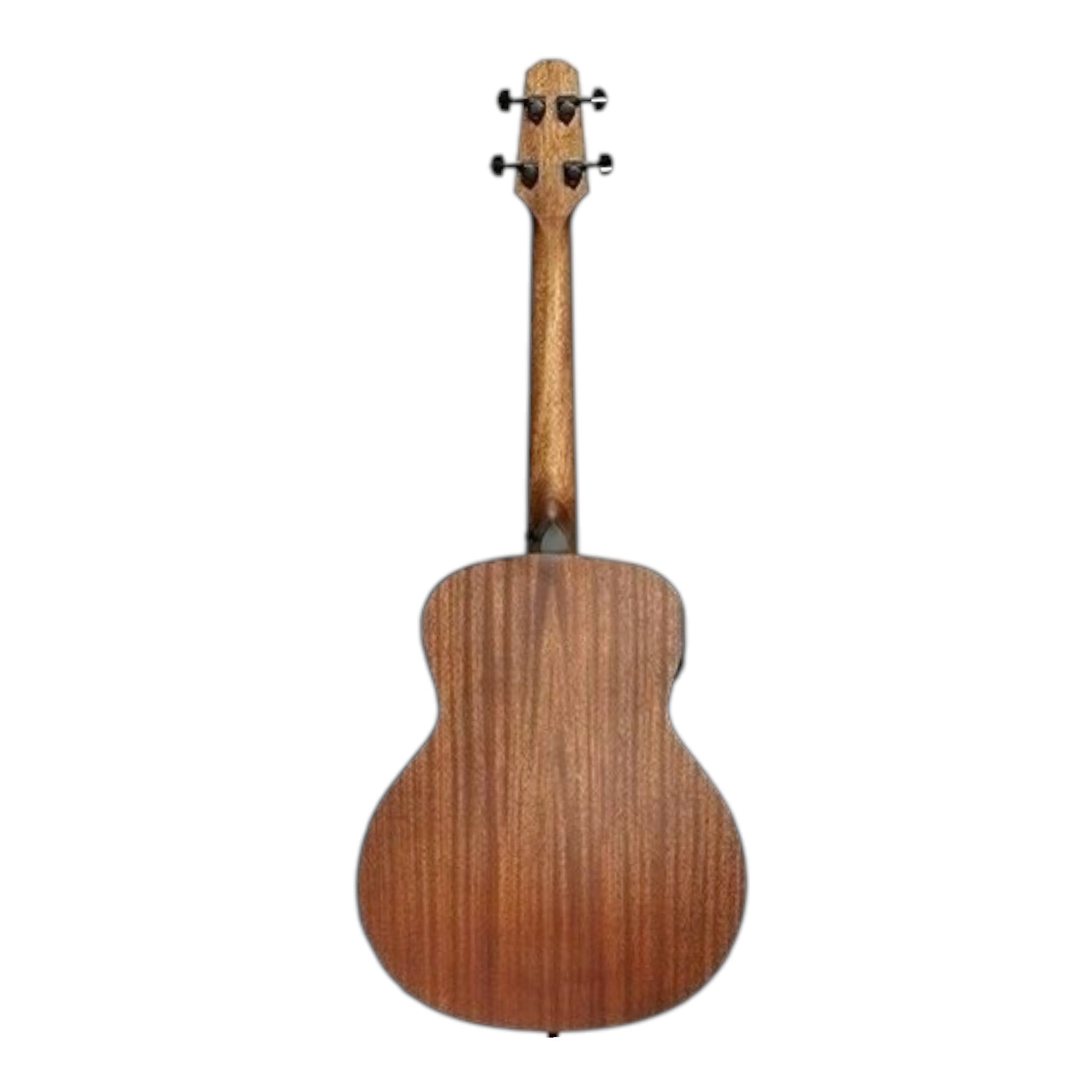 Haze 37" Solid Mahogany Top Height Adjustable Saddle Acoustic Bass Guitar - Natural HZMINISEBMH