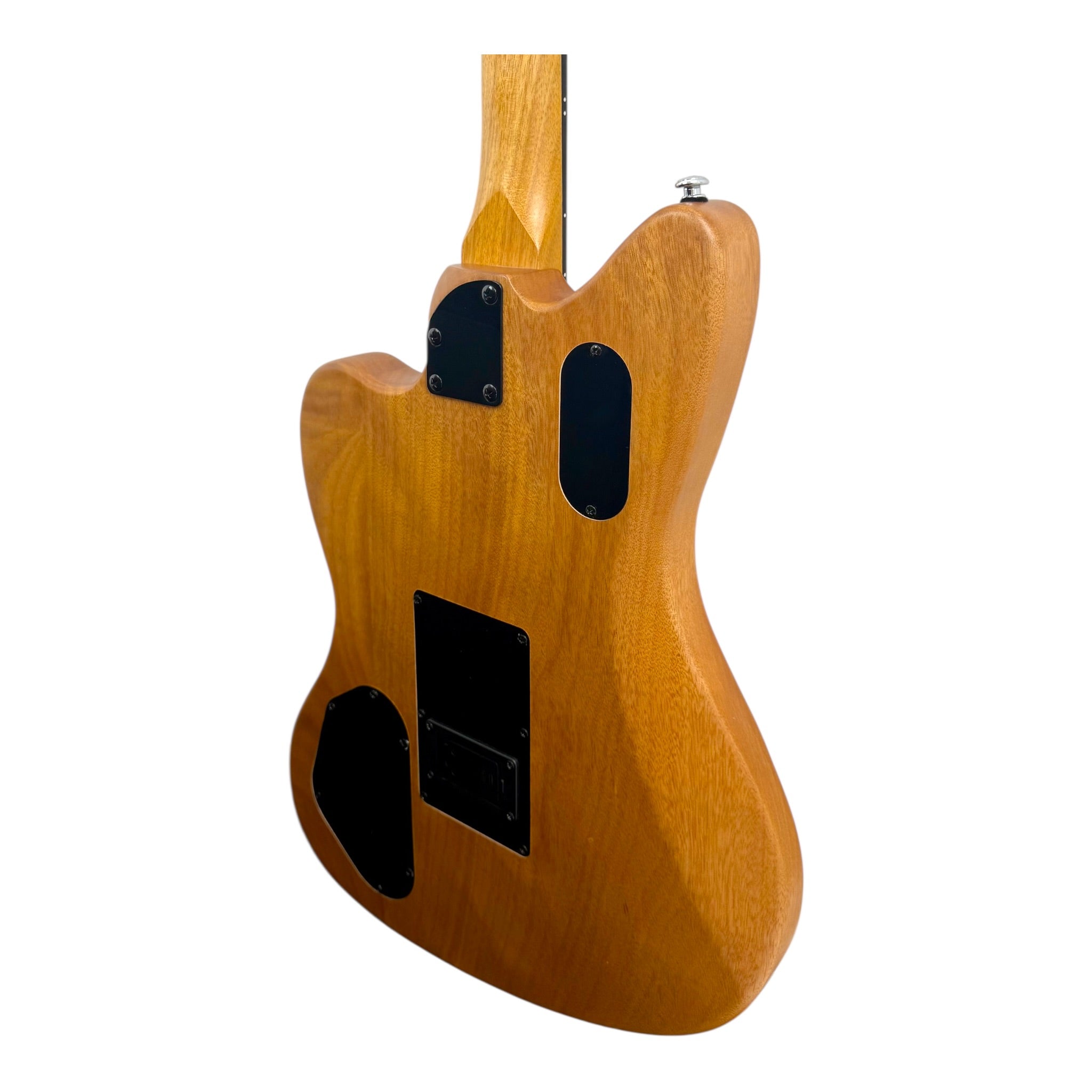 Haze JMACOUSTASONIC “SoundLab” Okoume Hollow-Body Hybrid HJM Electric-Acoustic Guitar in Matte Sunburst