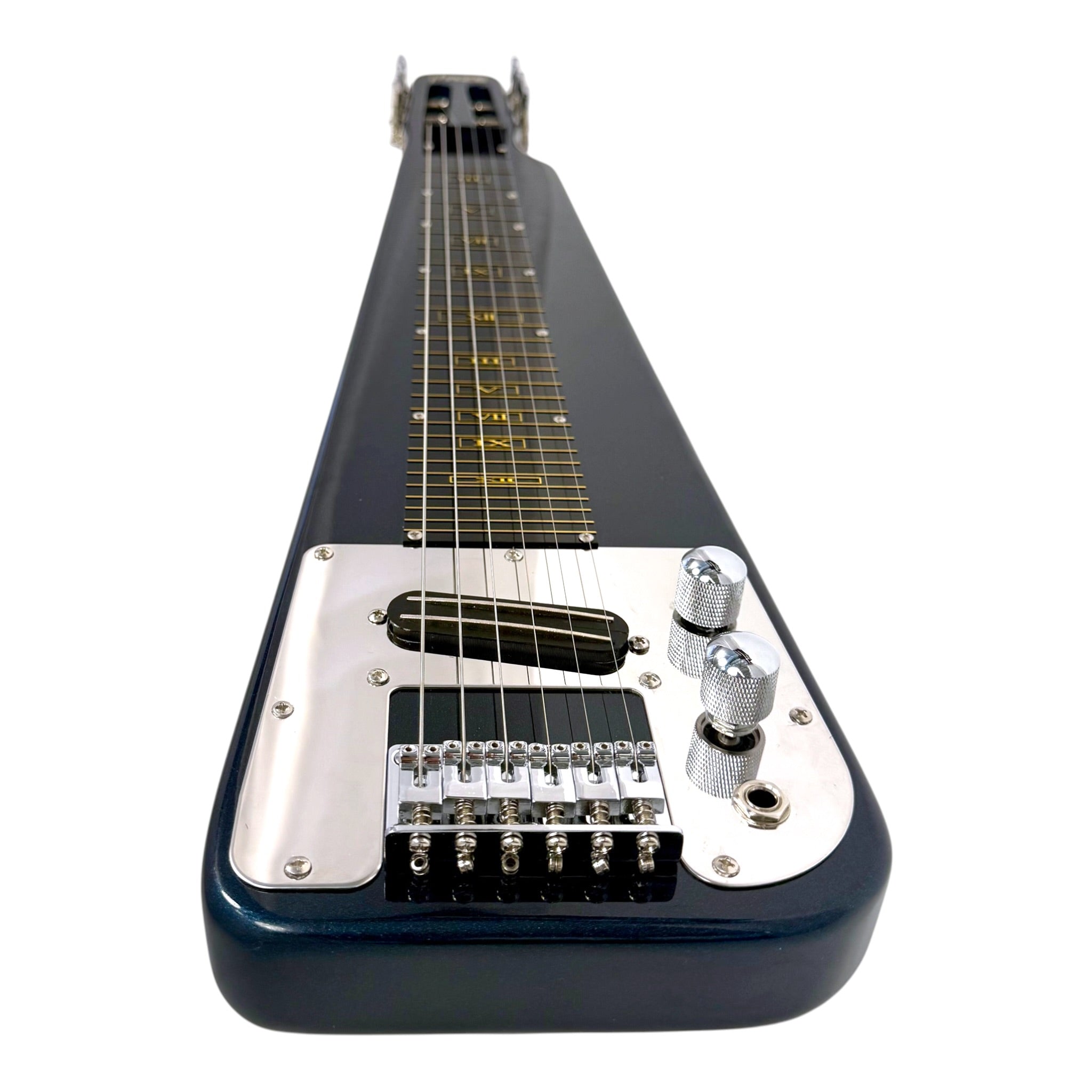 Haze LT30MBL Metallic Deep Teal Lap Steel Electric Guitar + 10W Amp. (Optional)