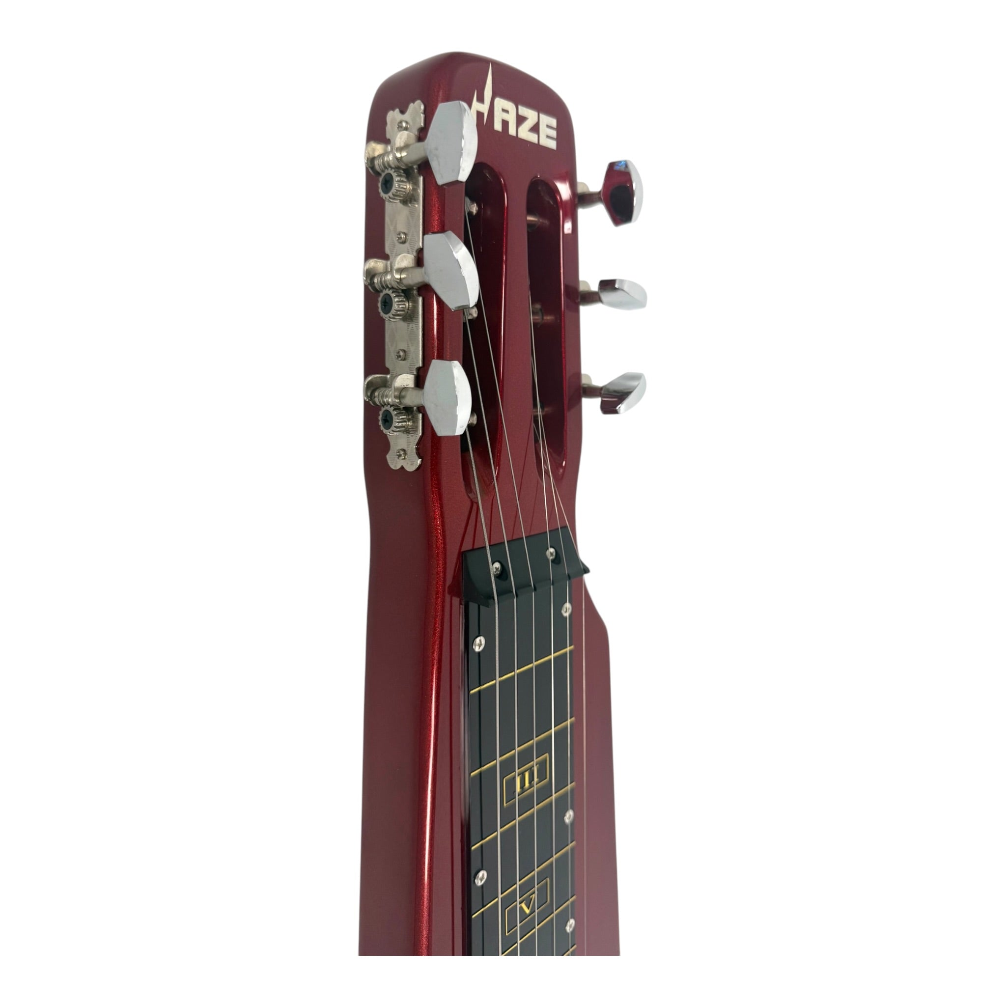 Haze LT30MRD Metallic Wine Red Lap Steel Electric Guitar + 10W Amp. (Optional)