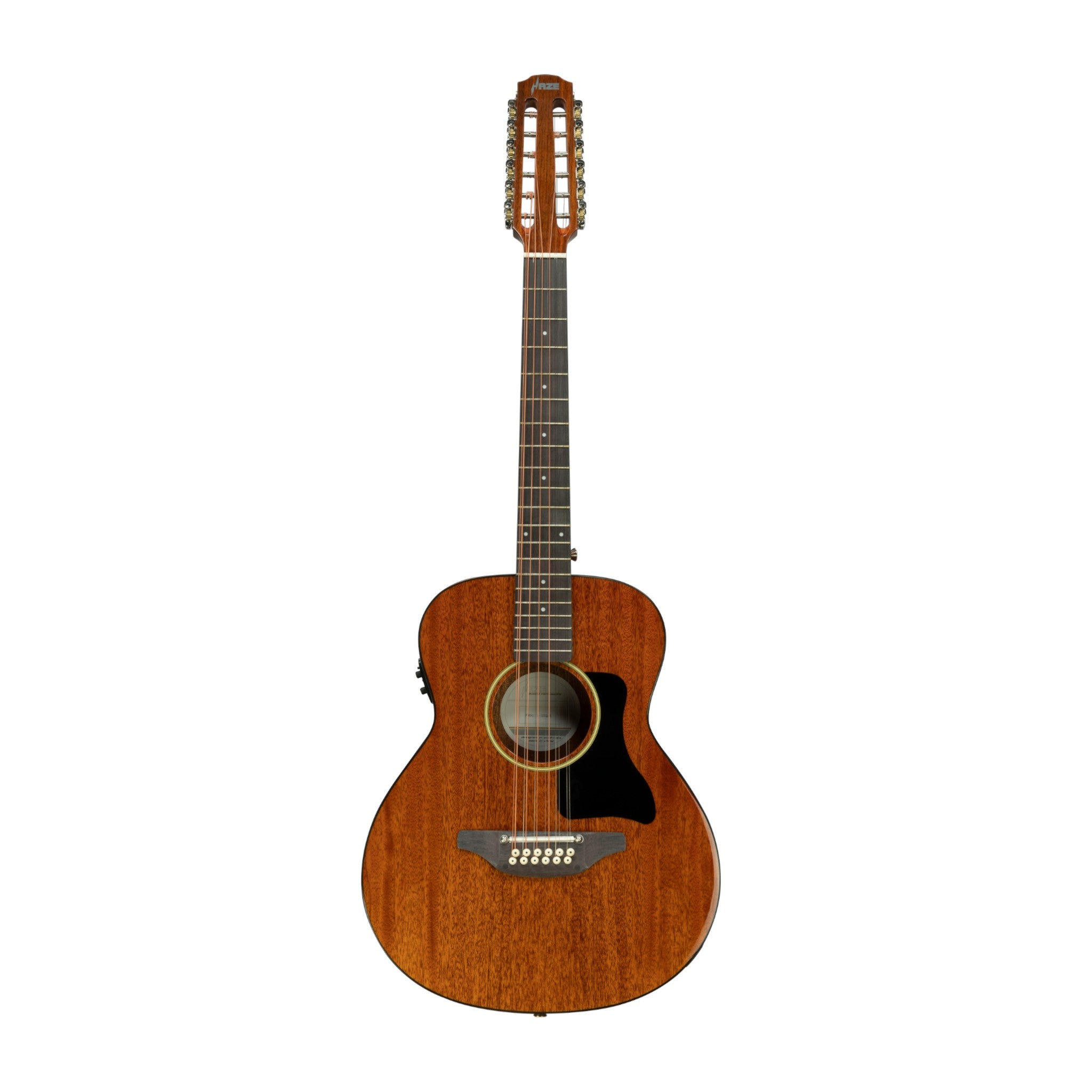 Haze P30411112EQN 12-String 36" Saddle Height Adjustable Acoustic Guitar - Natural