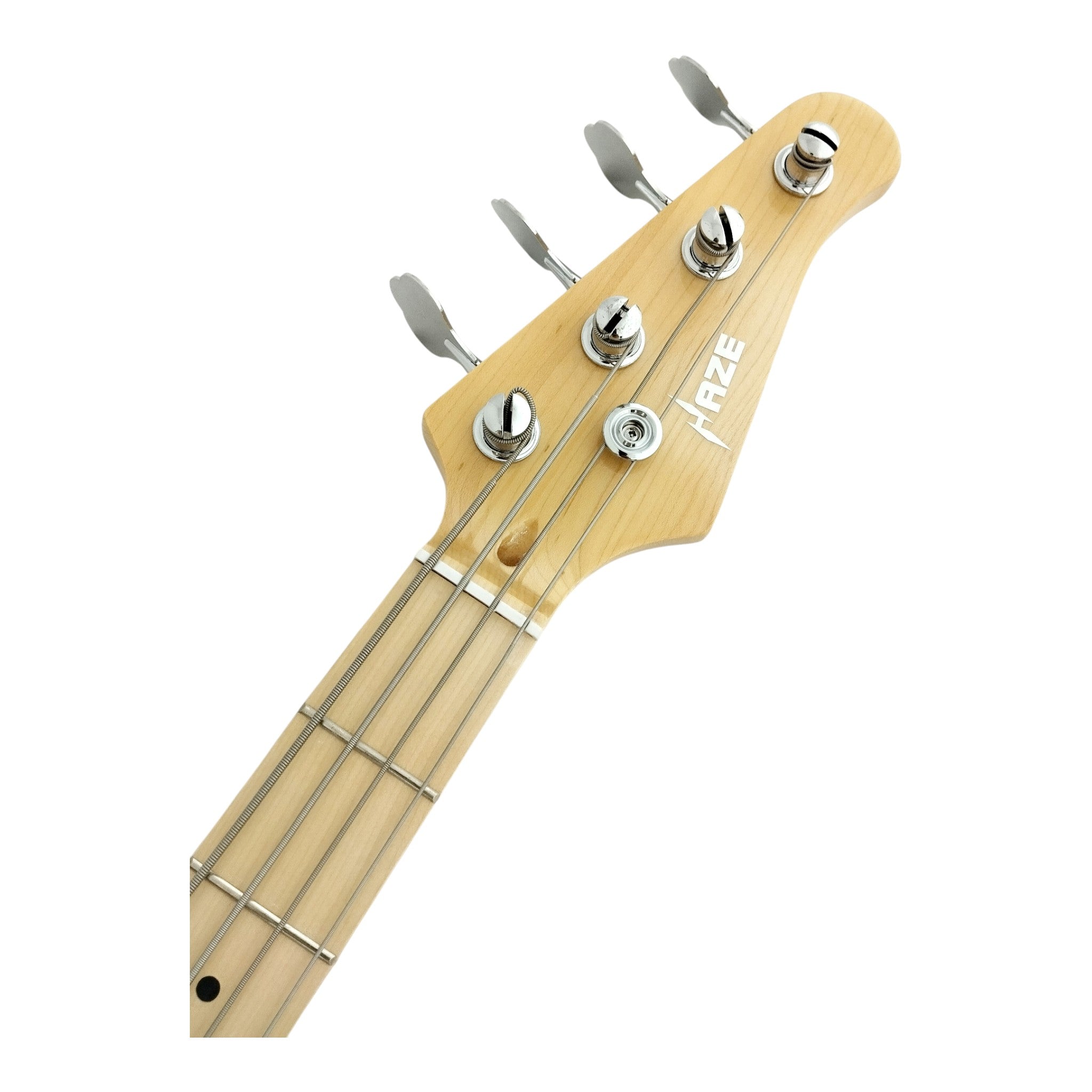 Haze Basswood Seafoam Green Electric Bass Guitar - Surf Green PB172GN  with Accessories and Haze CUBEBABY Portable Multifunctional Bass (Optional)