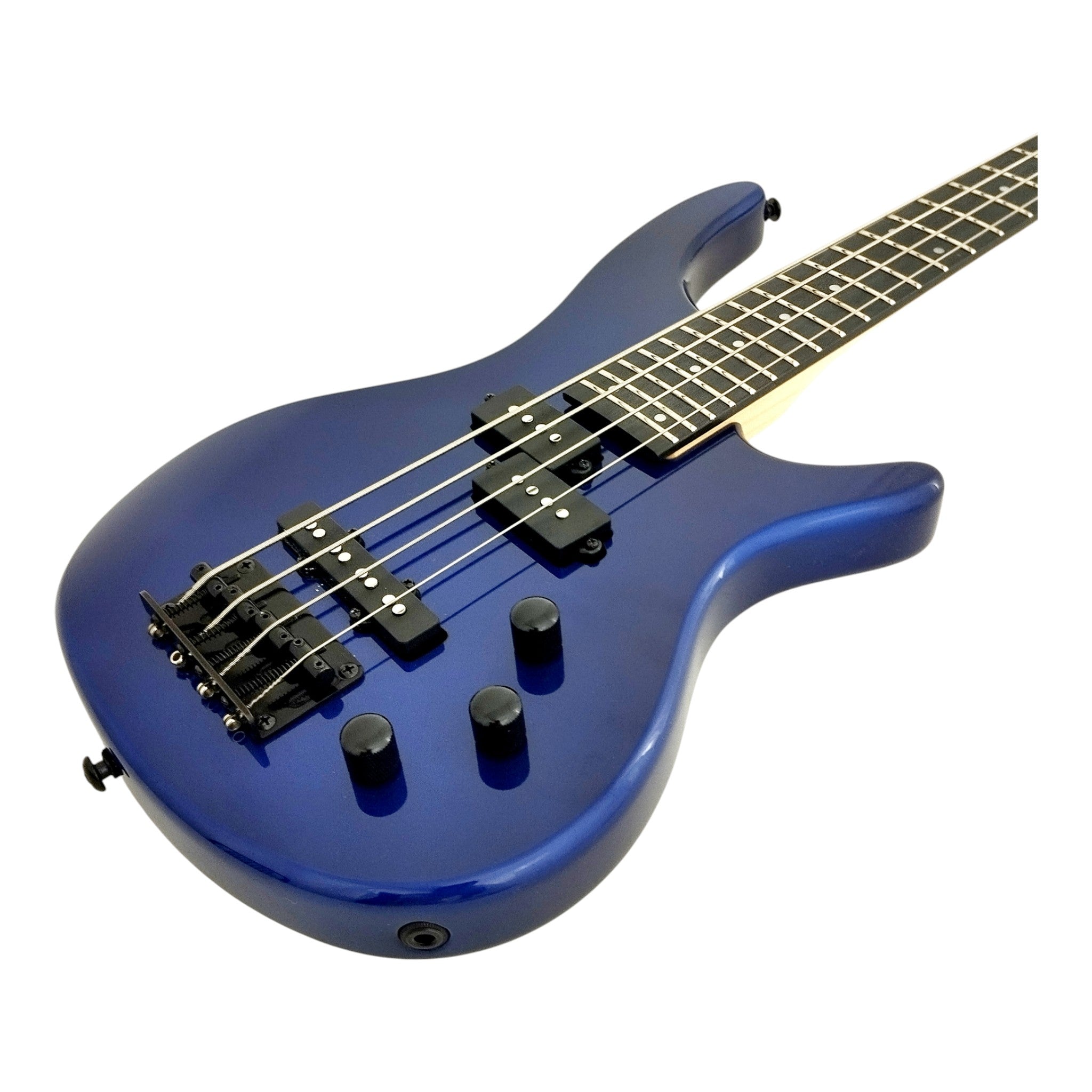 1/2 Size HAZE Electric Bass Guitar, Navy Metallic Blue 24 Frets, SBG385JB34