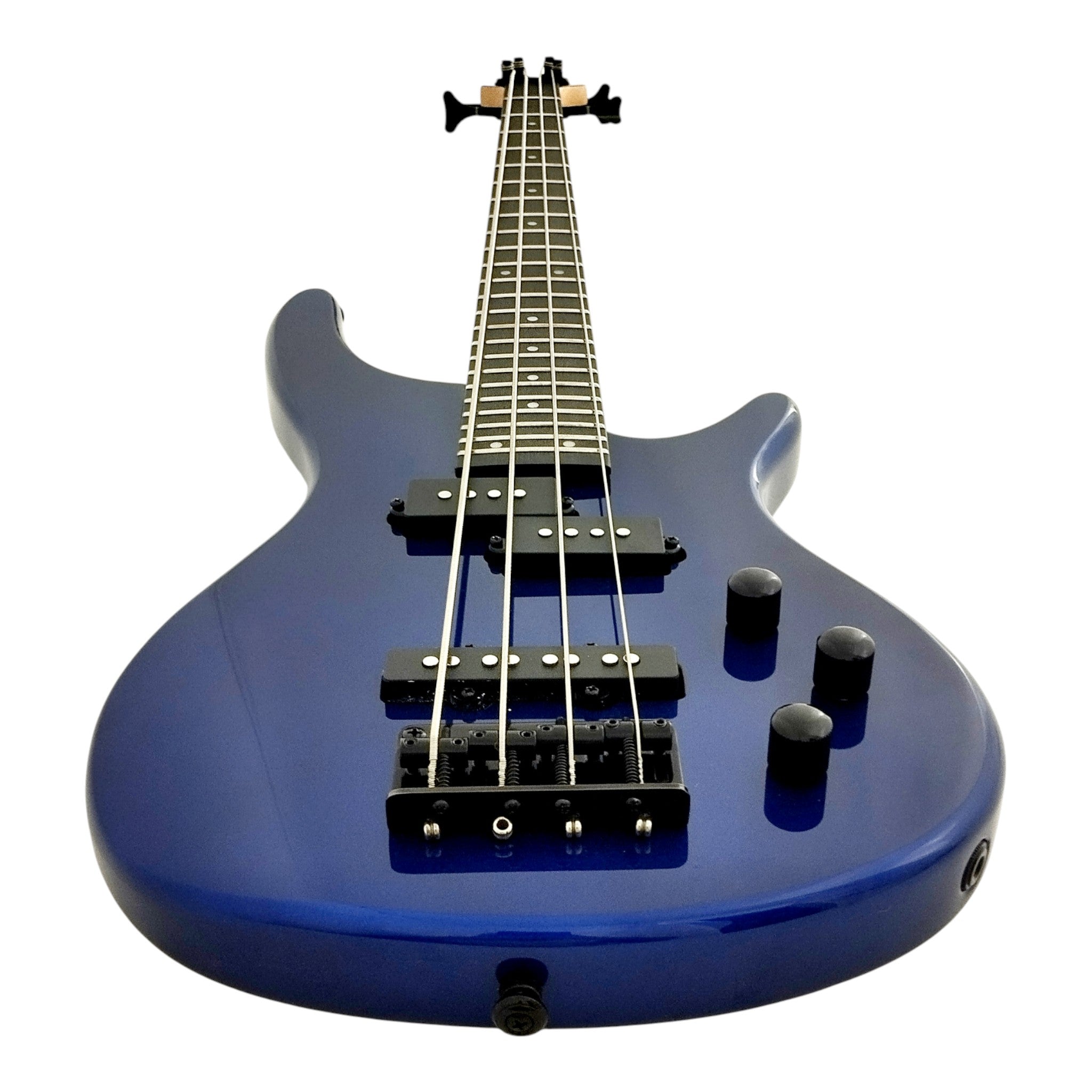 1/2 Size HAZE Electric Bass Guitar, Navy Metallic Blue 24 Frets, SBG385JB34