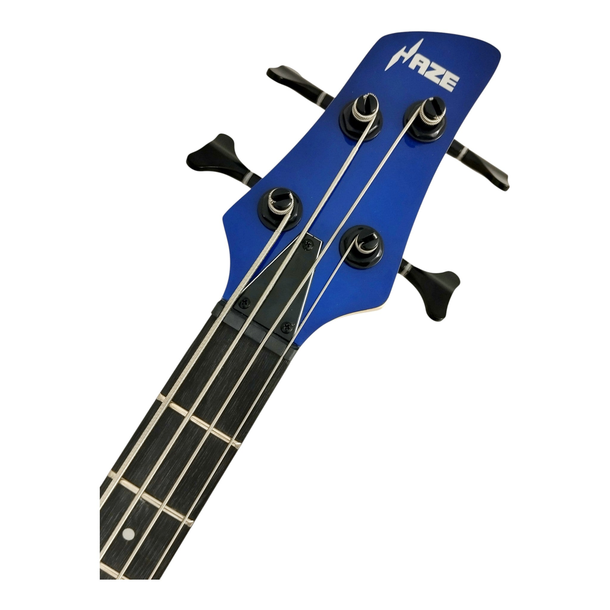1/2 Size HAZE Electric Bass Guitar, Navy Metallic Blue 24 Frets