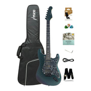 Haze SEG211 Chameleon Green/Purple HST Electric Guitar + 10W Amp. (Optional)