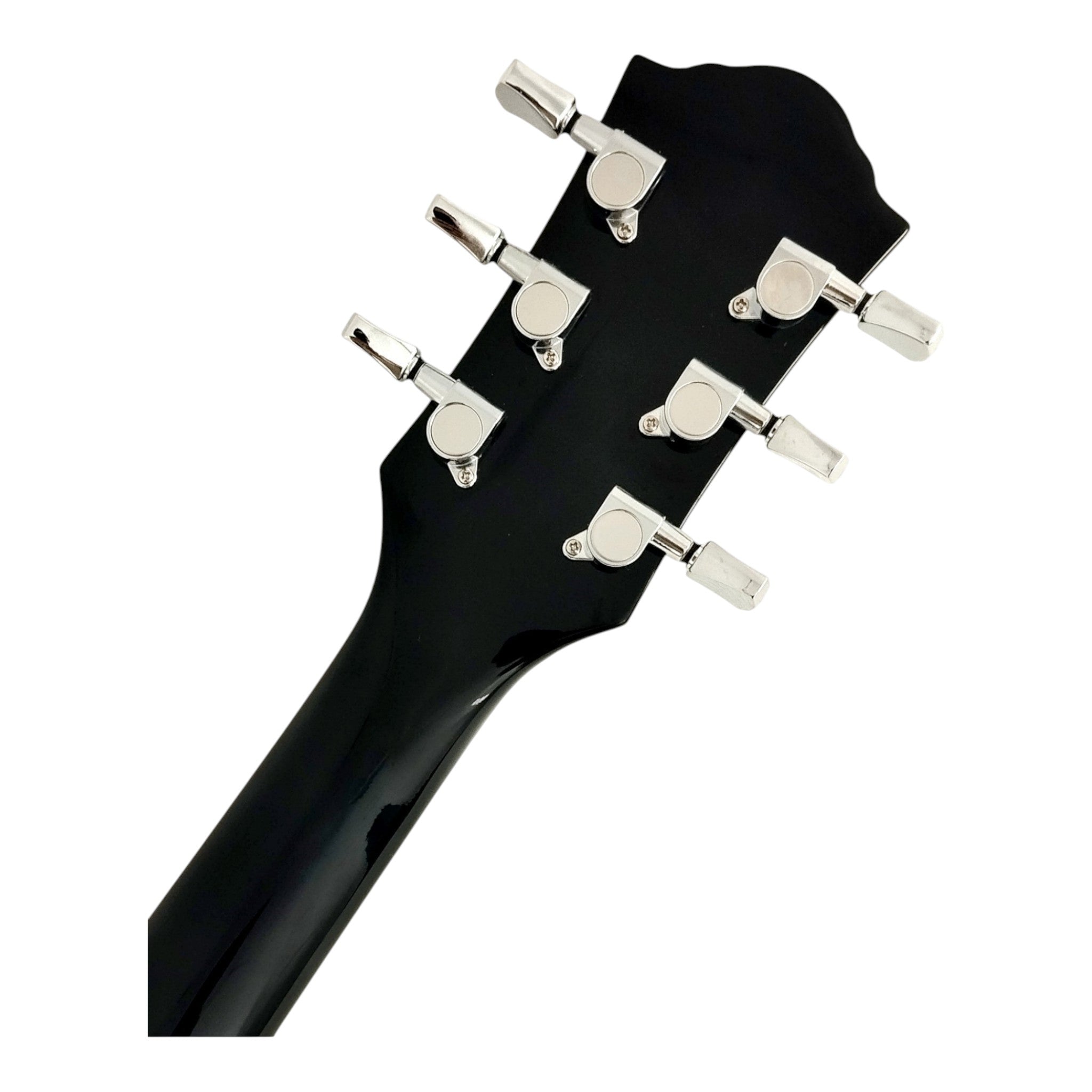 Haze SEG277 Vintageburst Left-Handed Electric Guitar with Humbuckers and Flame Maple Top + 10W Amp. (Optional)