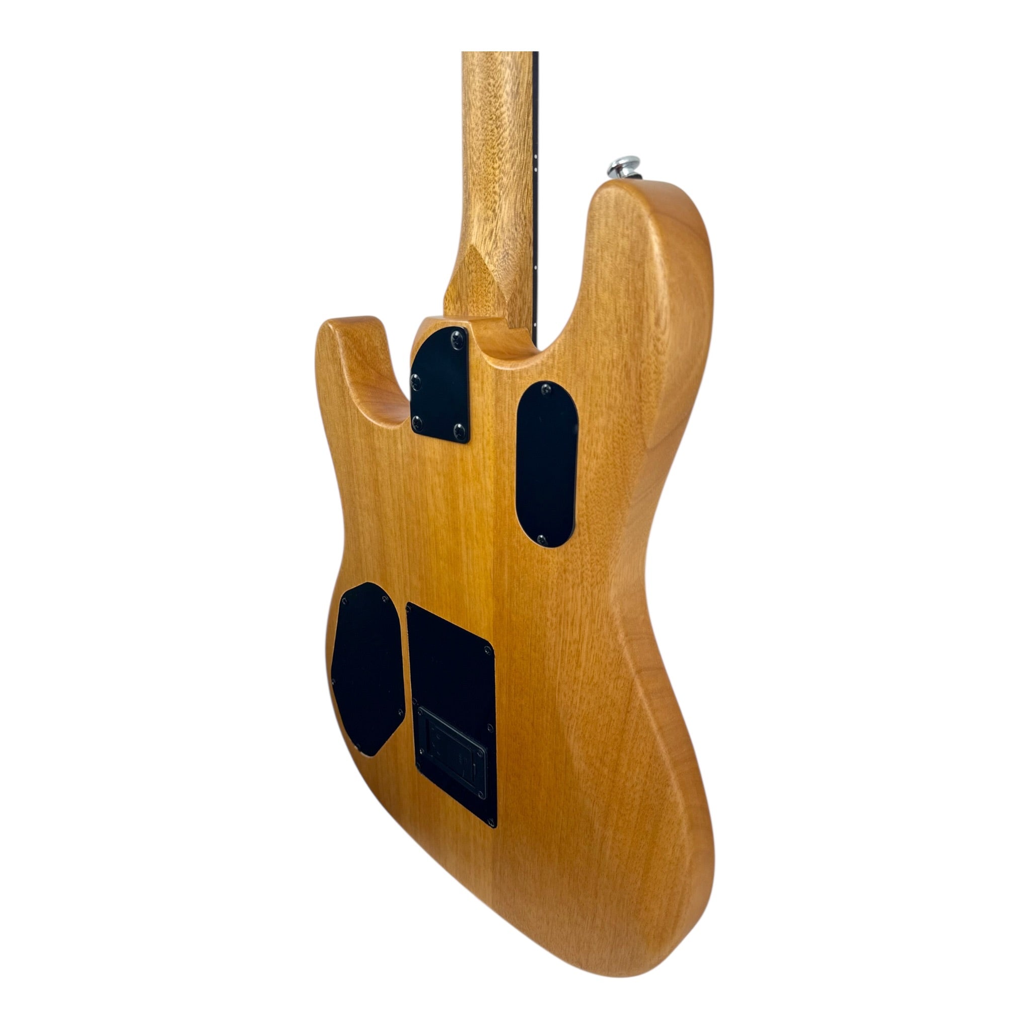 Haze STACOUSTASONIC “SonicBlend” Okoume Hollow-Body Hybrid HST Electric-Acoustic Guitar in Matte Deep Blue