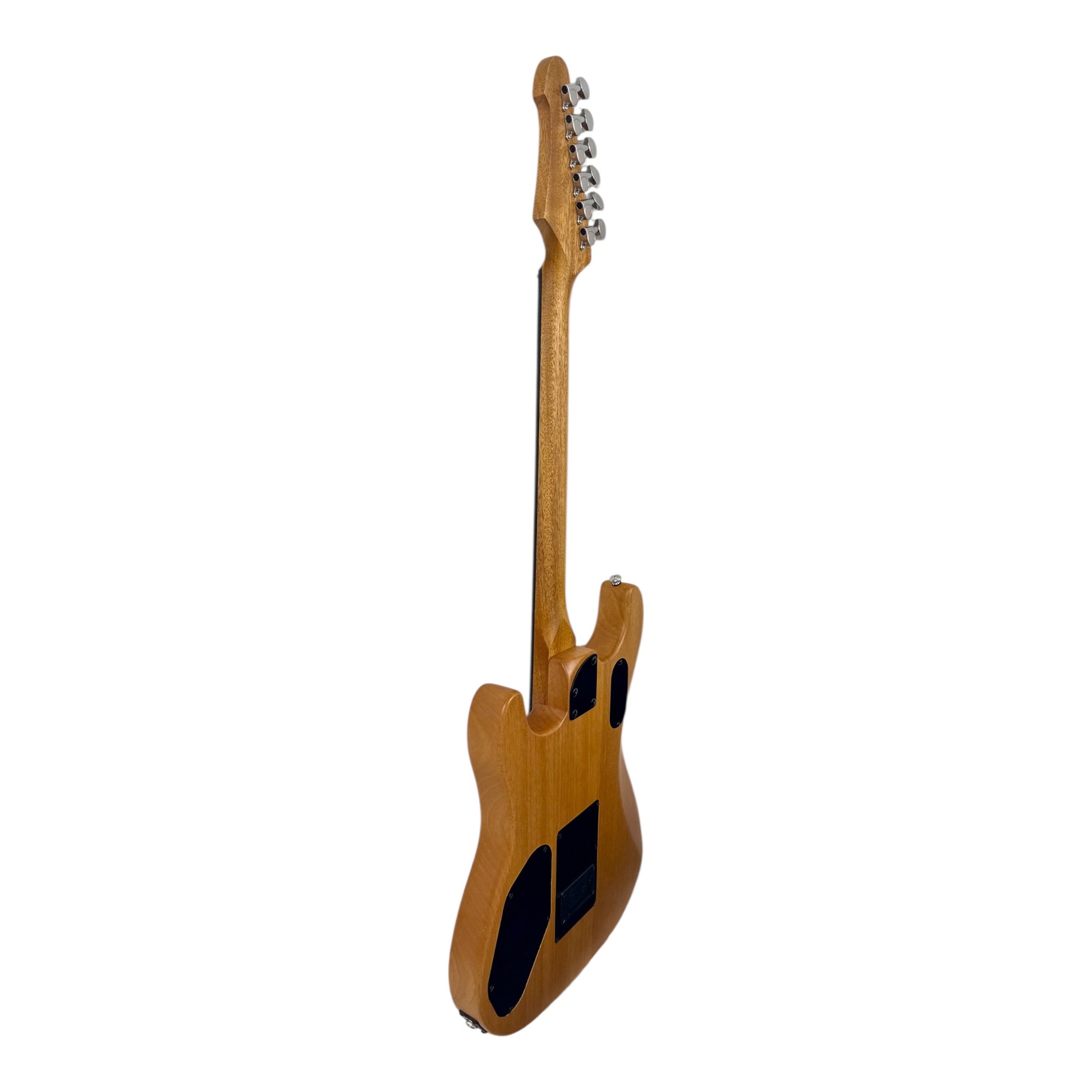 Haze STACOUSTASONIC “SonicBlend” Okoume Hollow-Body Hybrid HST Electric-Acoustic Guitar in Matte Deep Blue