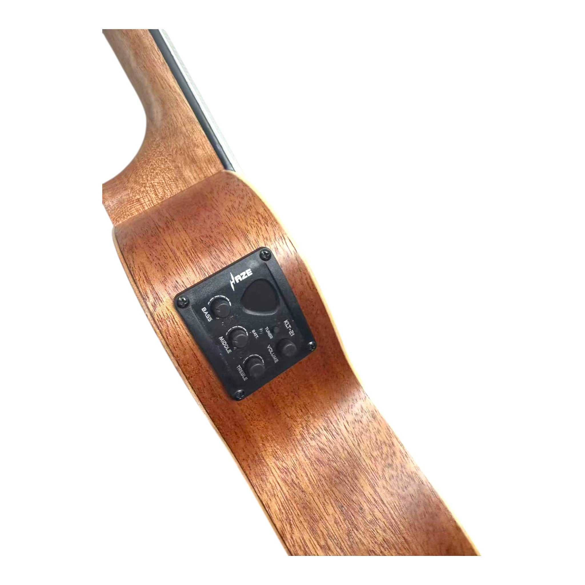 (PREORDER: ETA MID-MARCH 2026) Haze UK120 Spruce Top Acoustic-Electric 21" Soprano Ukulele in Natural Matte - UK12021EQ