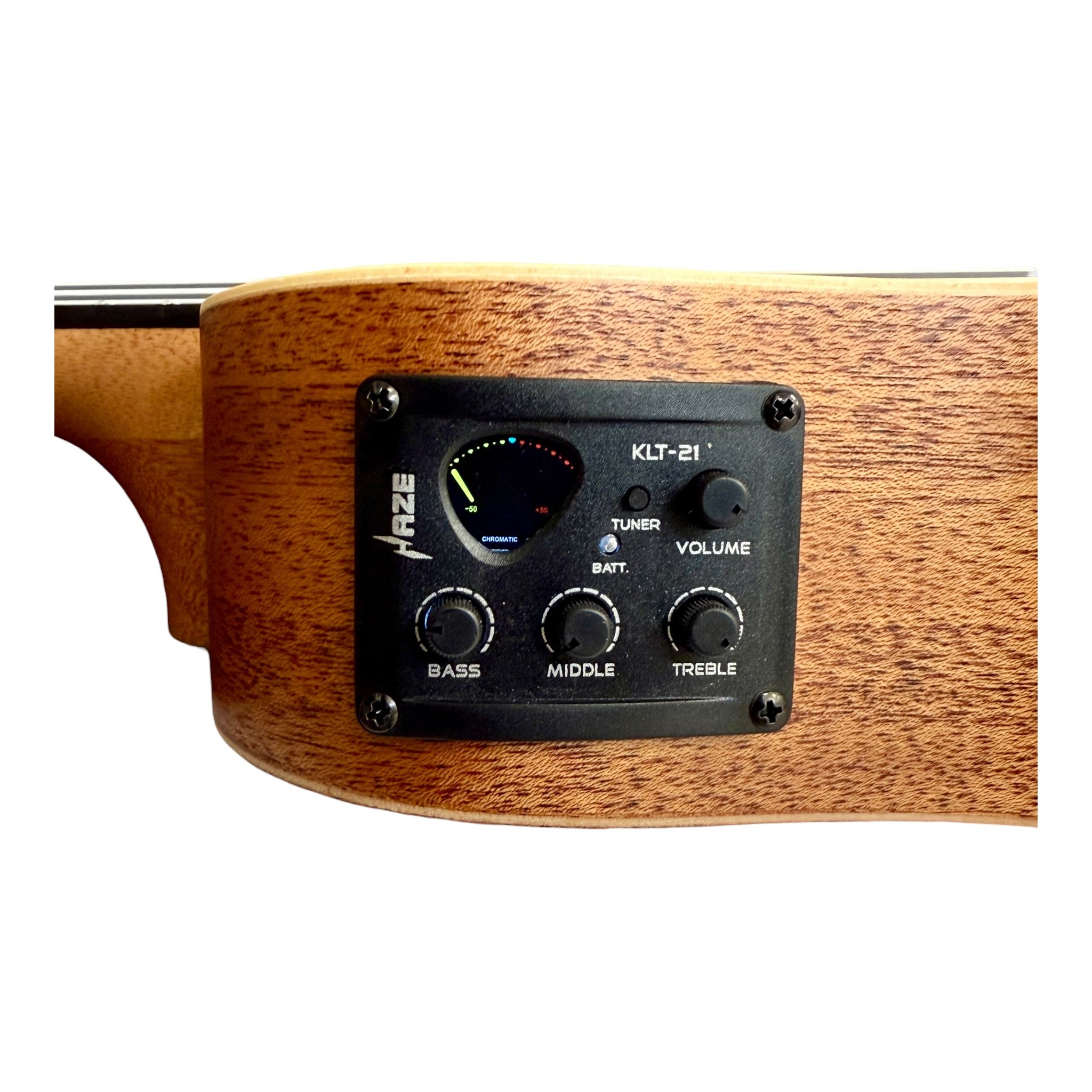 Haze UK120 "Vista" Soprano Acoustic-Electric 21" Ukulele in Natural Matte - UK12021EQ