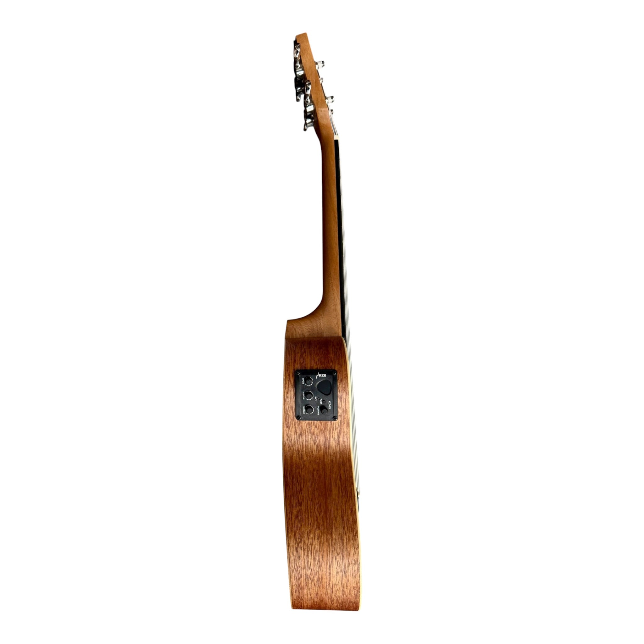Haze UK120 Spruce Top Acoustic-Electric 23" Concert Ukulele in Natural Matte - UK12023EQ