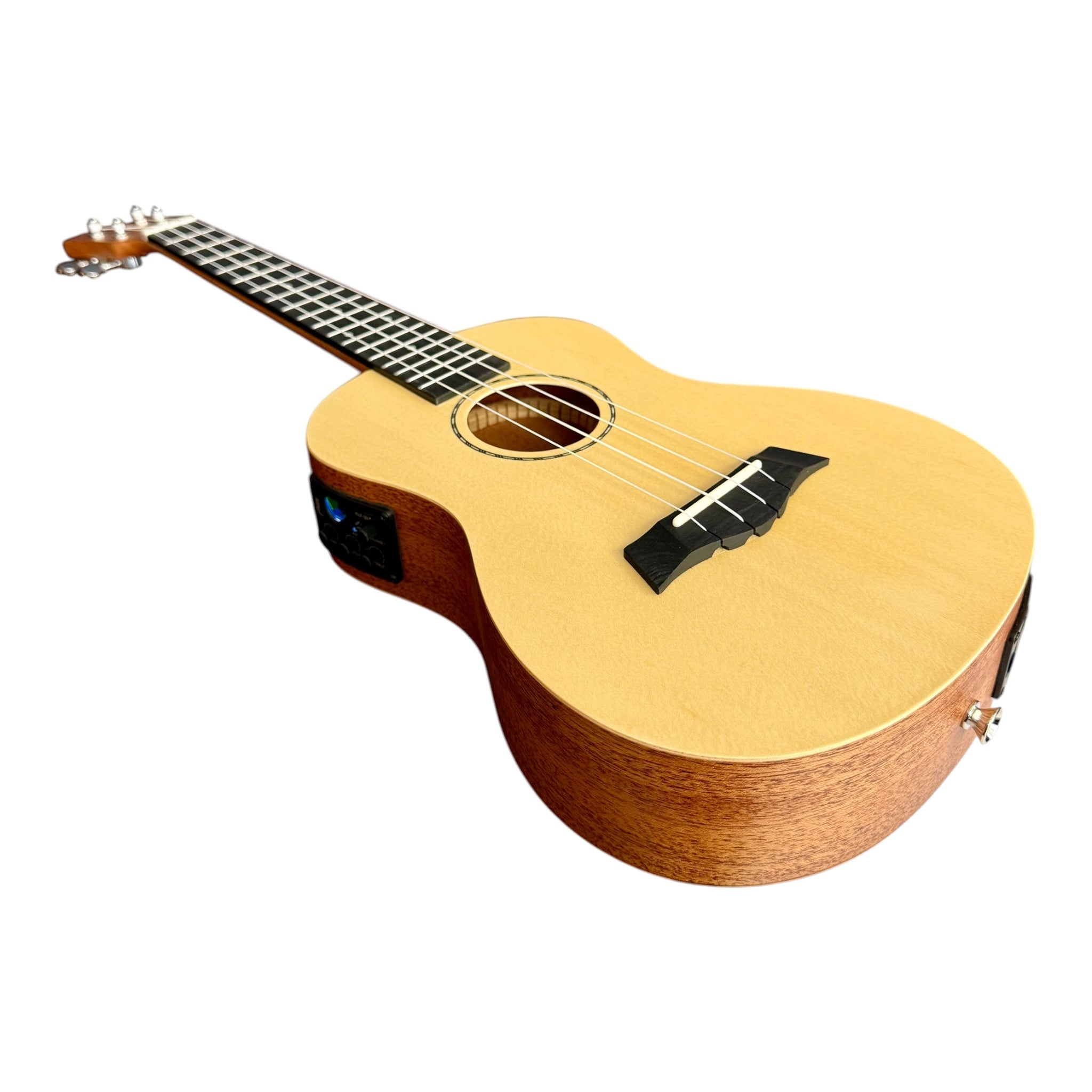 Haze UK120 Spruce Top Acoustic-Electric 26" Tenor Ukulele in Natural Matte - UK12026EQ