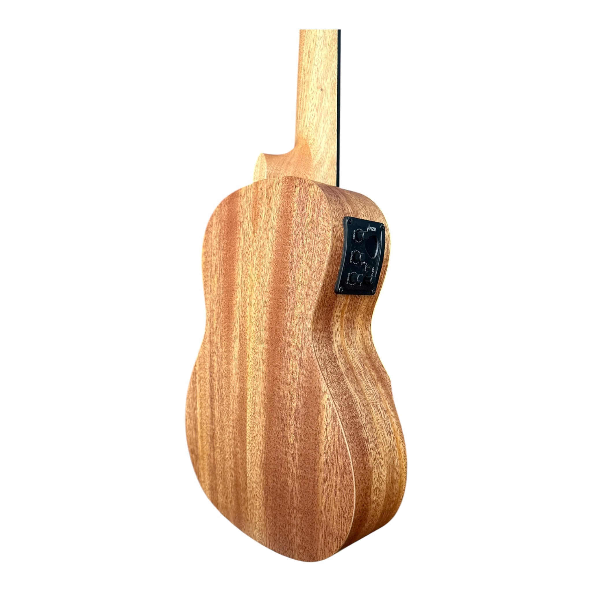 Haze UK450 Solid Spruce Top Acoustic-Electric 23" Concert Ukulele with Bevelled Armrest - UK45023EQ