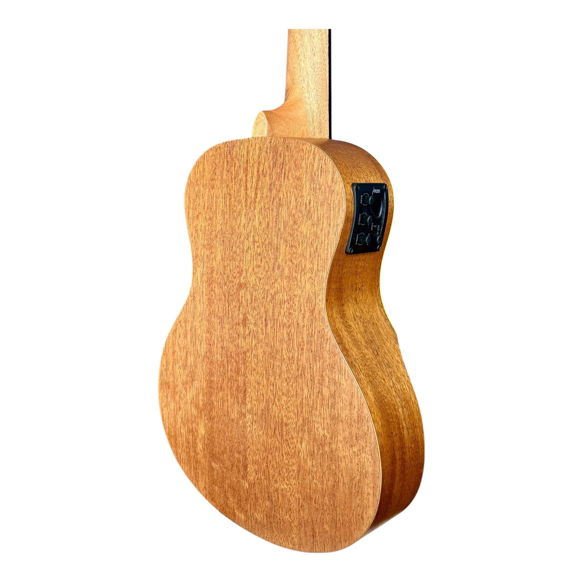 Haze UK450 Solid Spruce Top Acoustic-Electric 26" Tenor Ukulele with Bevelled Armrest - UK45026EQ