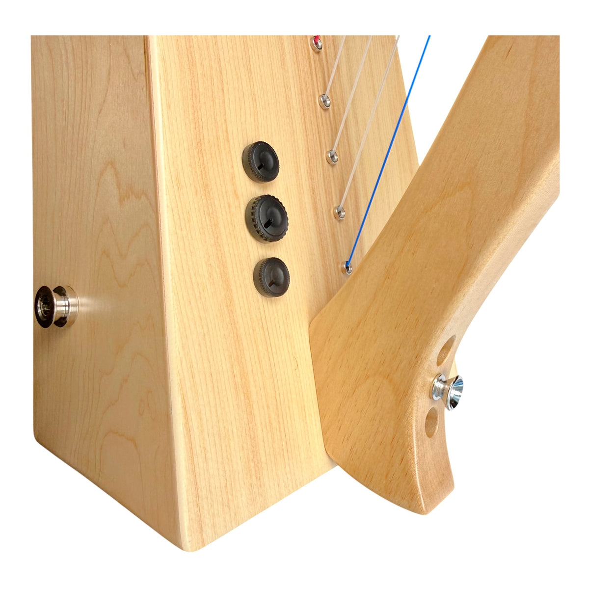 Haze WH19MSEQ 19-String Acoustic-Electric Lap Harp - Natural Maple Harp with Sitka Spruce Soundboard