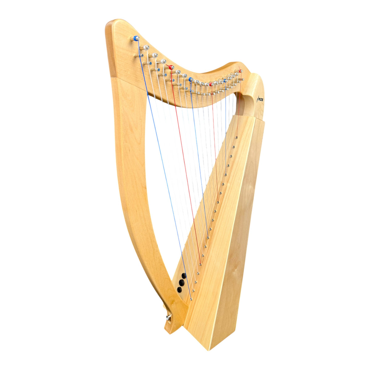 Haze WH19MSEQ 19-String Acoustic-Electric Lap Harp - Natural Maple Harp with Sitka Spruce Soundboard