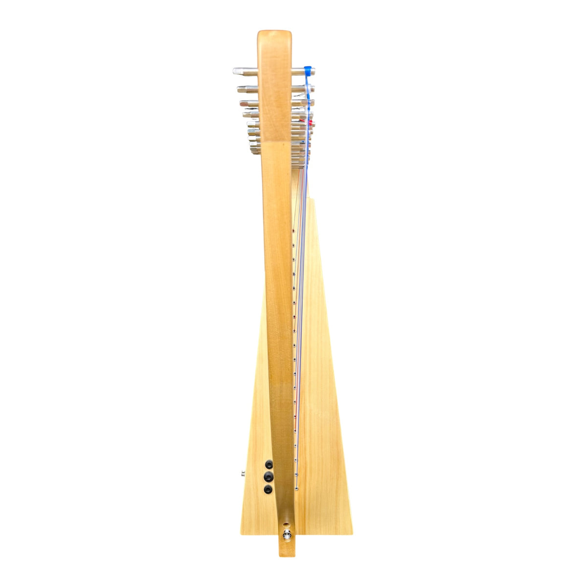 Haze WH19MSEQ 19-String Acoustic-Electric Lap Harp - Natural Maple Harp with Sitka Spruce Soundboard