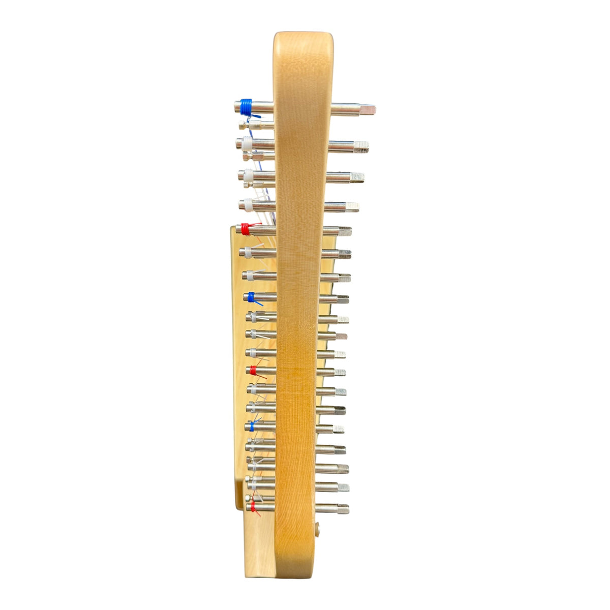 Haze WH19MSEQ 19-String Acoustic-Electric Lap Harp - Natural Maple Harp with Sitka Spruce Soundboard