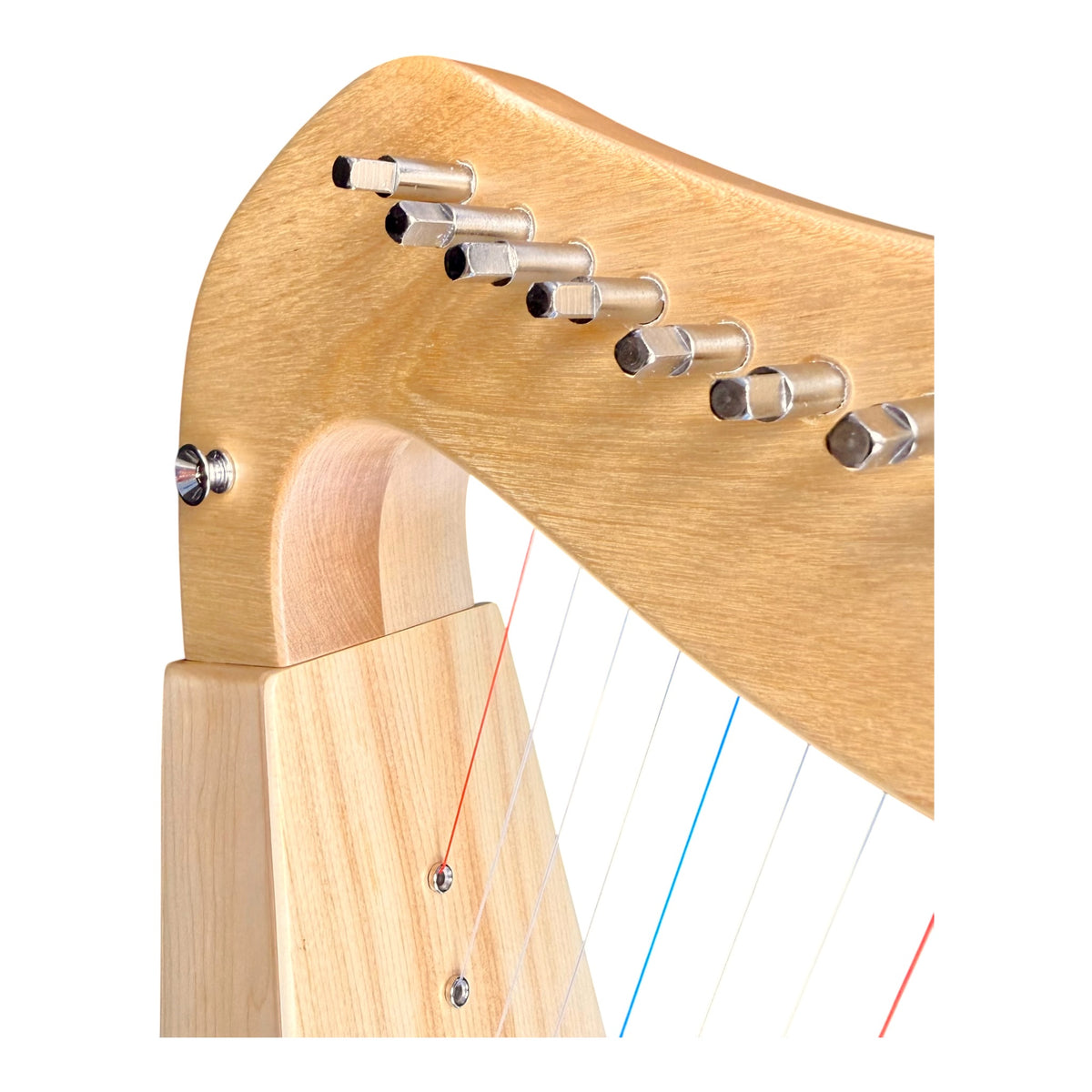 Haze WH19MSEQ 19-String Acoustic-Electric Lap Harp - Natural Maple Harp with Sitka Spruce Soundboard