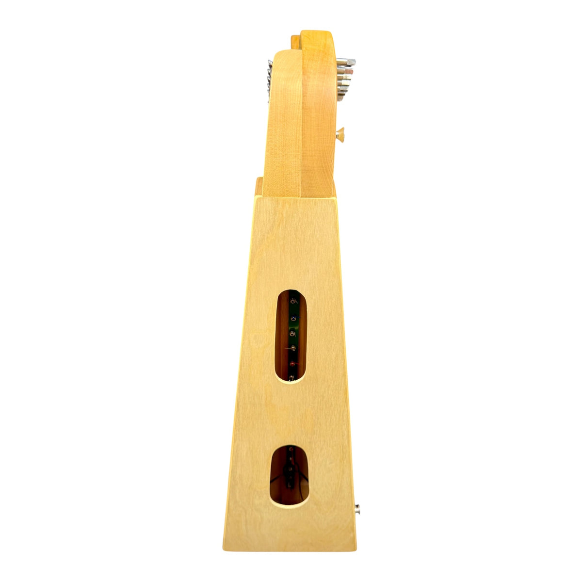 Haze WH19MSEQL 19-String Acoustic-Electric Lever-Fitted Lap Harp - Natural Maple Harp with Sitka Spruce Soundboard